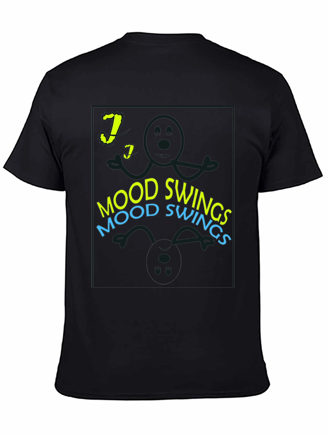 Mood Swings T-Shirt - Black Graphic Tee