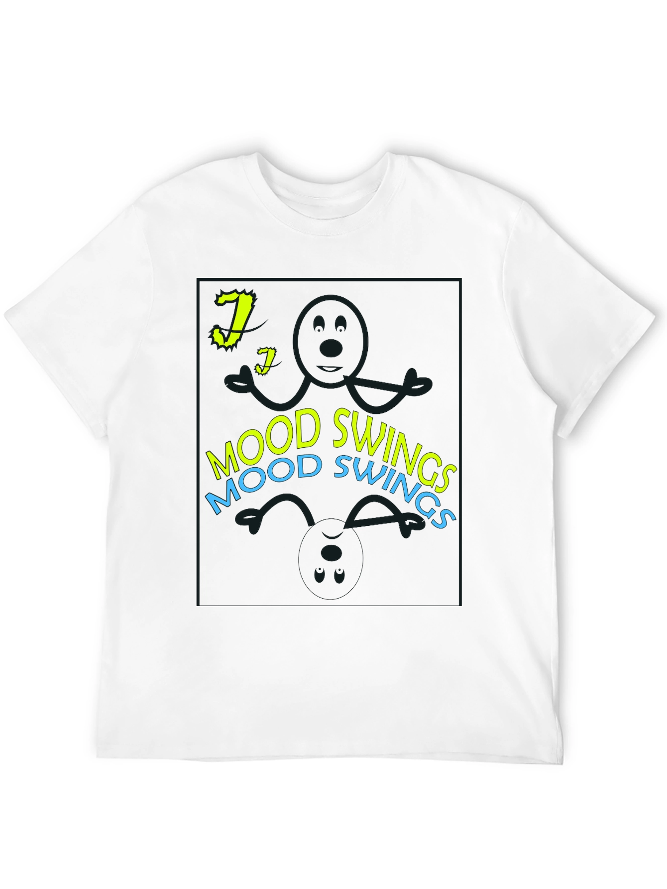 Mood Swings T-Shirt - Black Graphic Tee