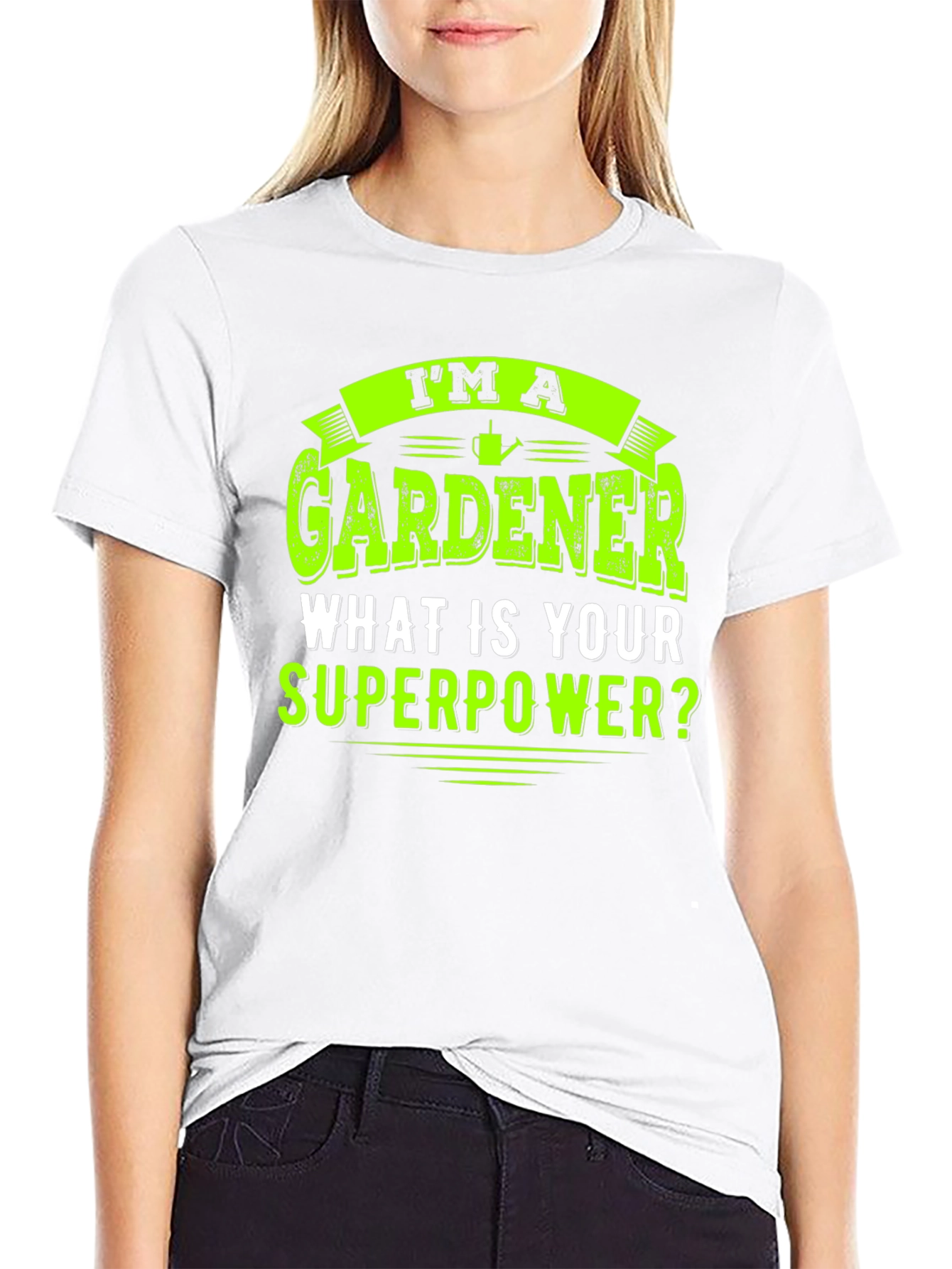 Gardener Superpower T-Shirt - Black Graphic Tee
