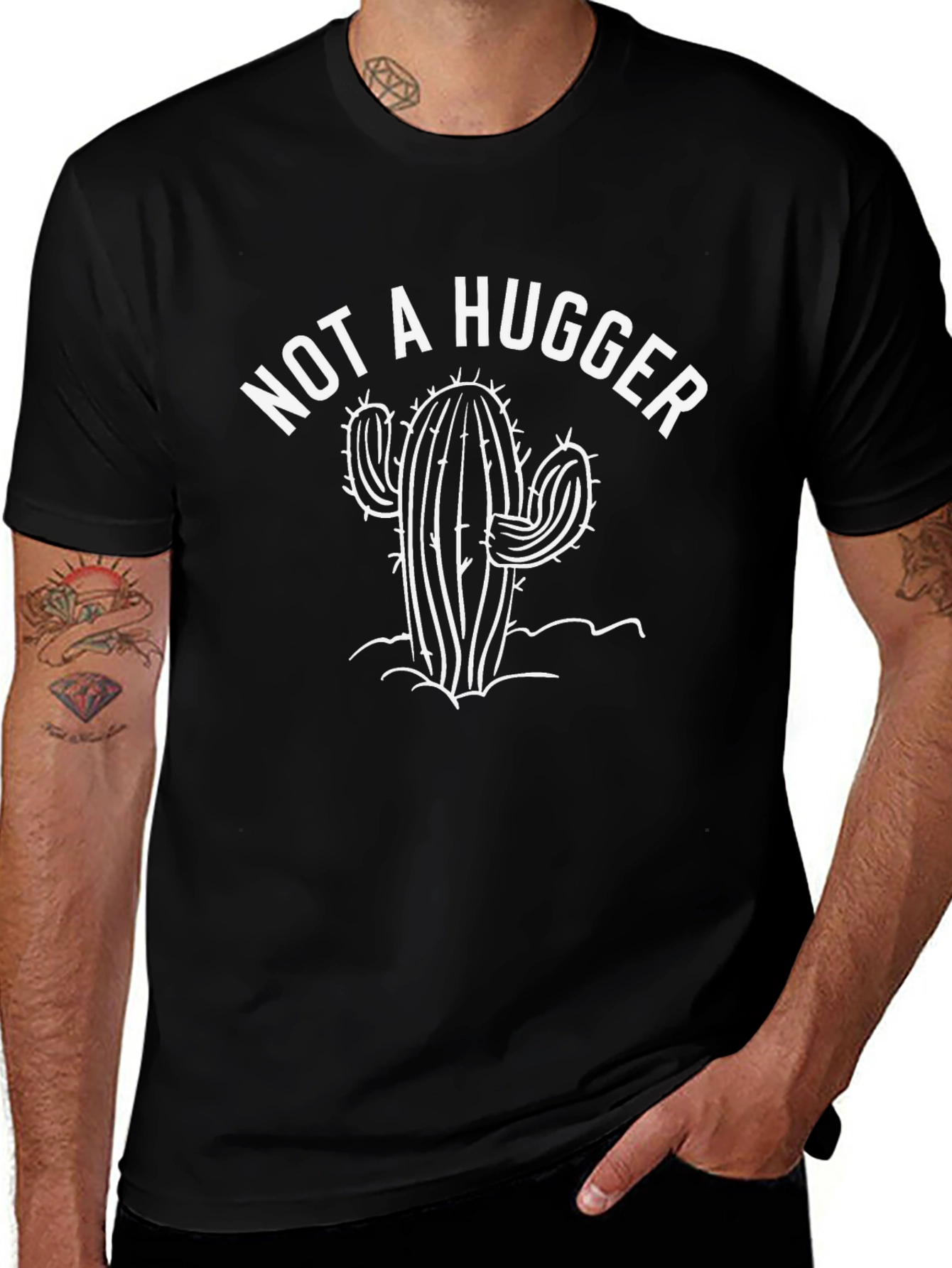Not a Hugger Cactus T-Shirt