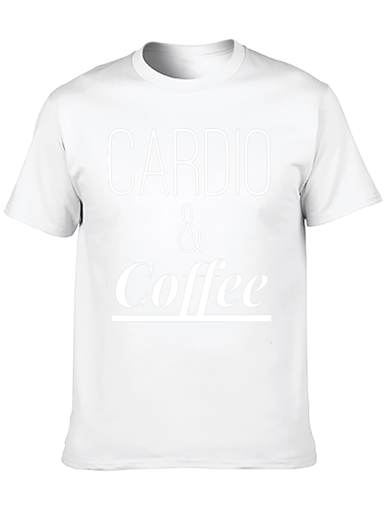 Cardio & Coffee Graphic Tee - Black