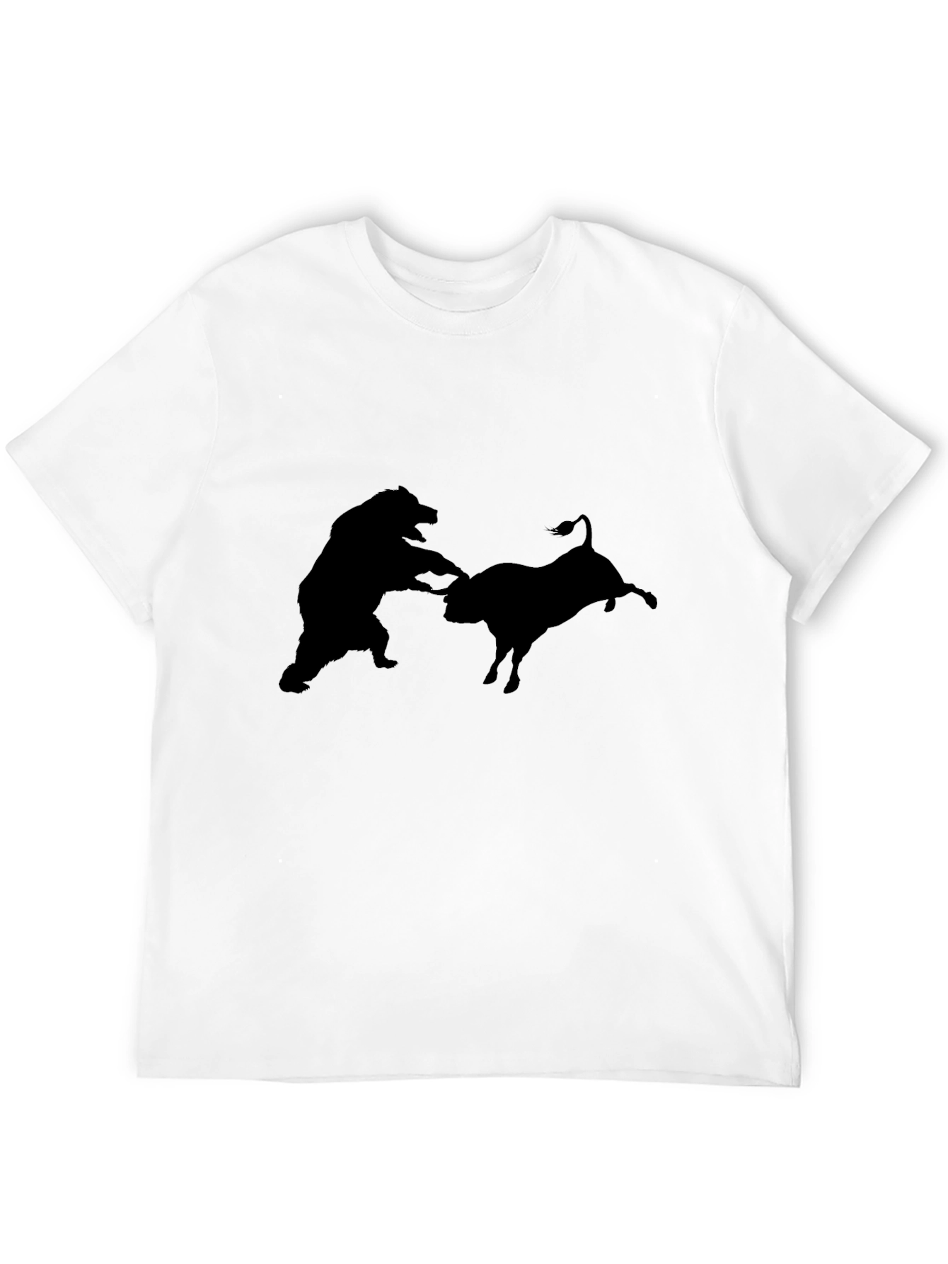 Bull vs Bear Black Graphic Tee