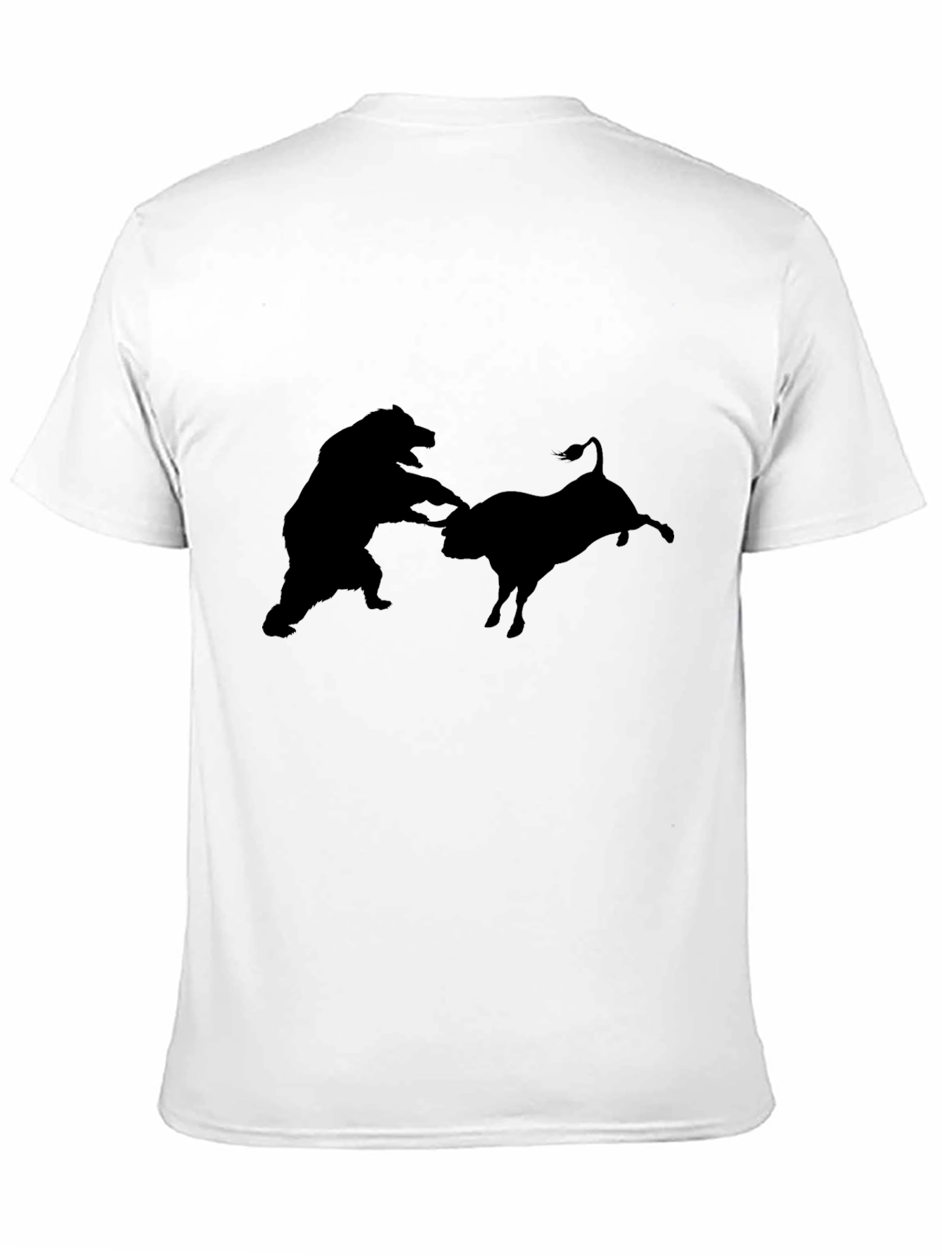Bull vs Bear Black Graphic Tee
