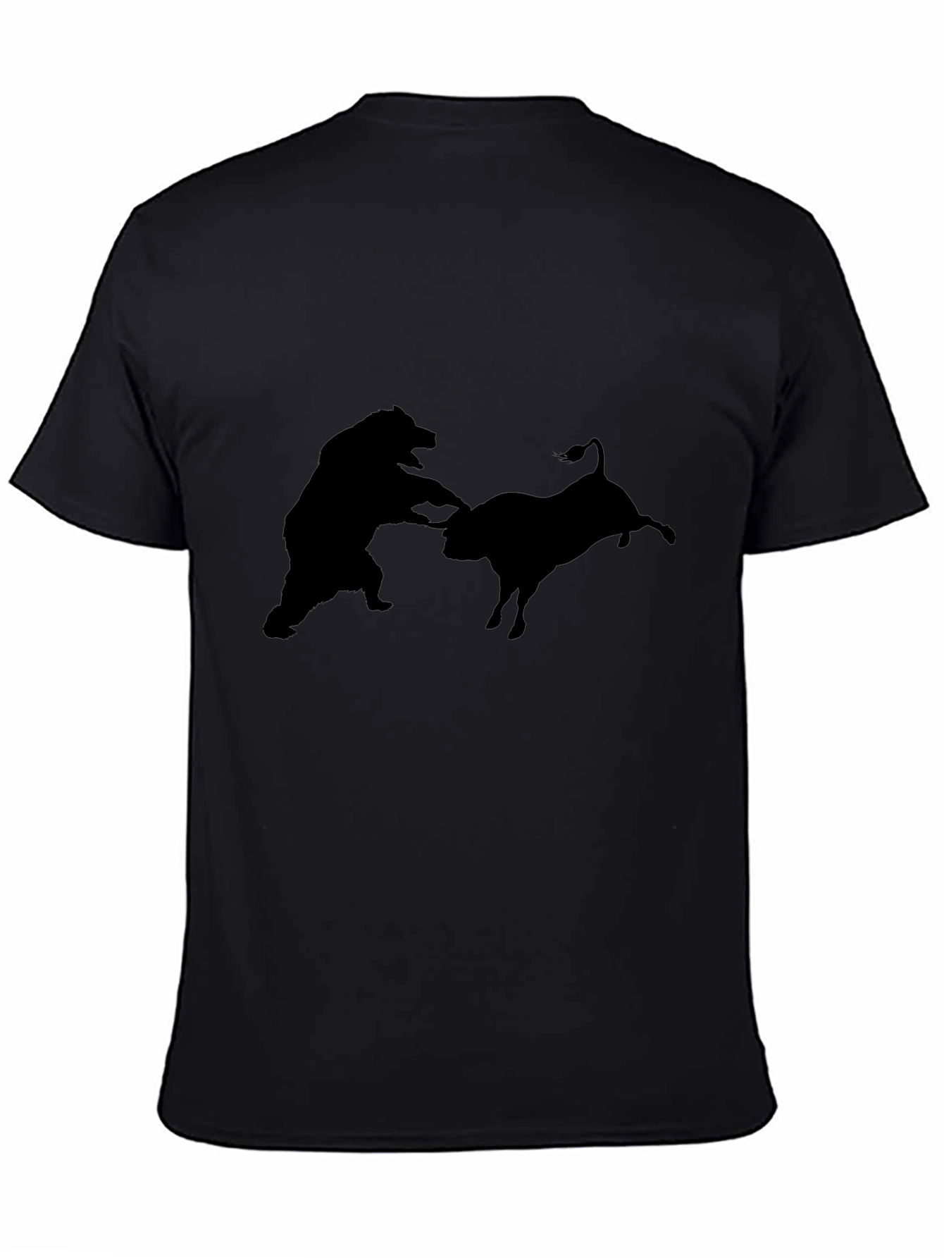 Bull vs Bear Black Graphic Tee