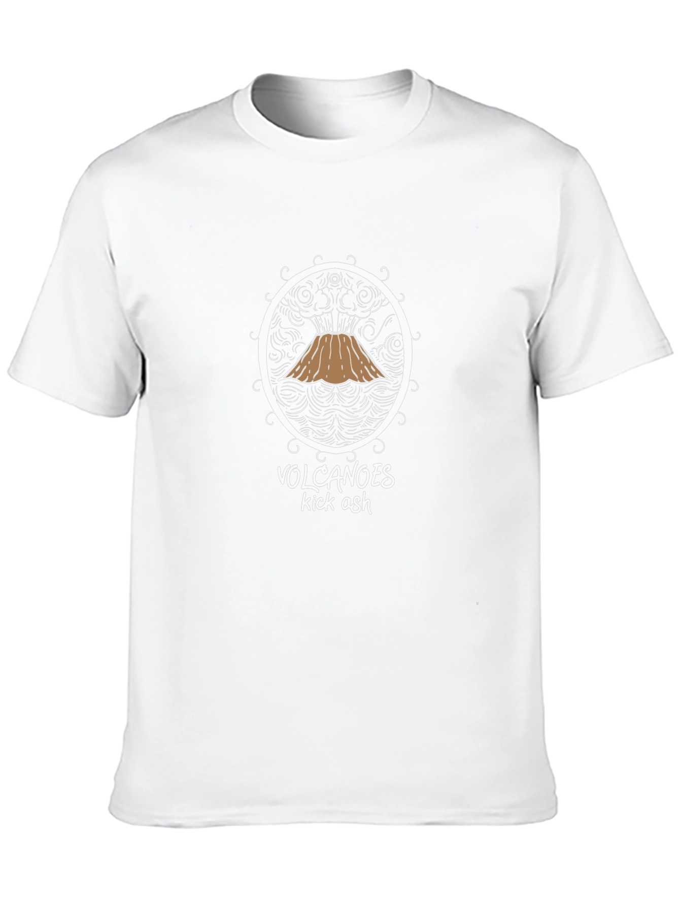 Volcanoes Kick Ash Graphic Tee - Black