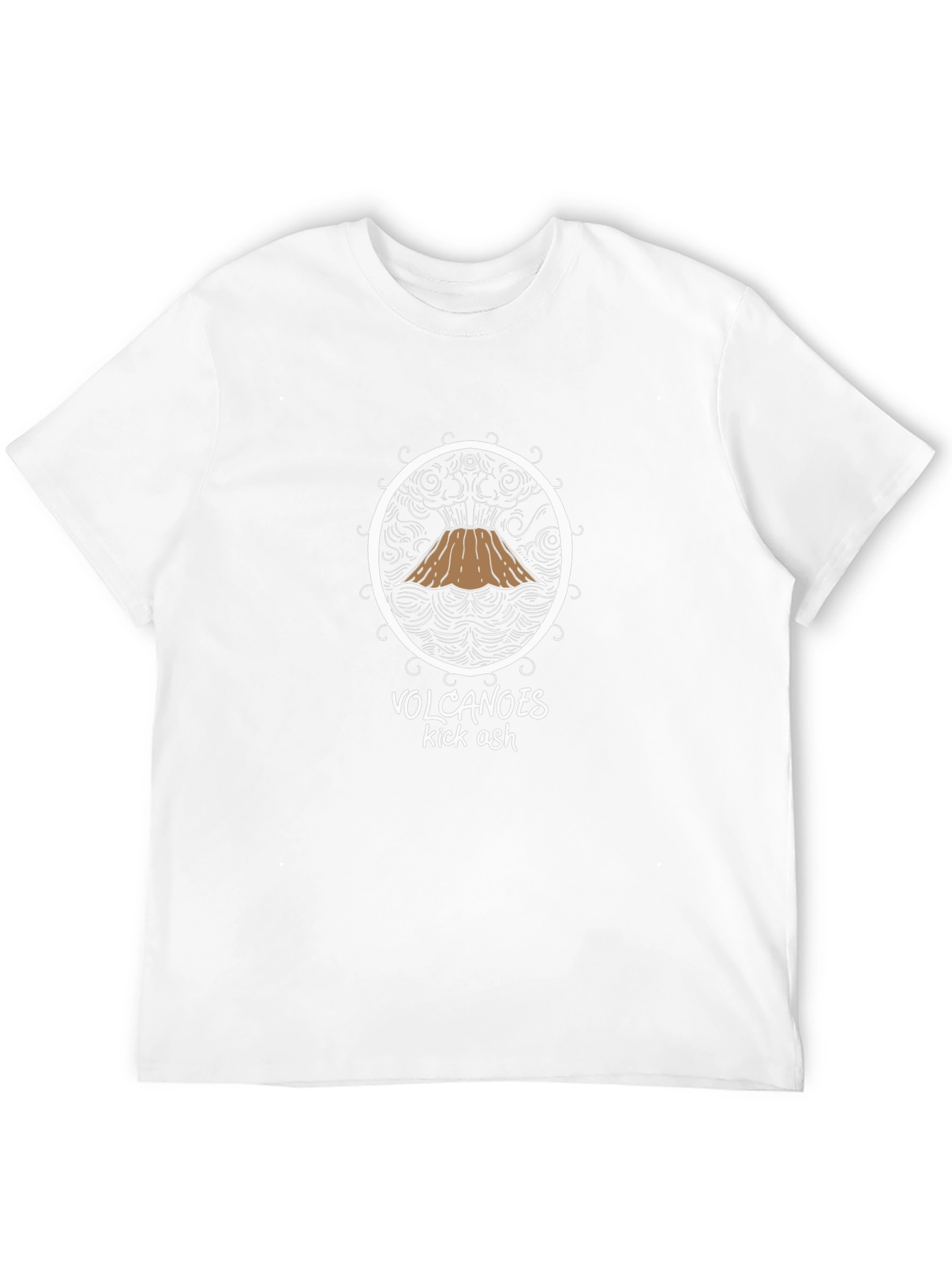 Volcanoes Kick Ash Graphic Tee - Black