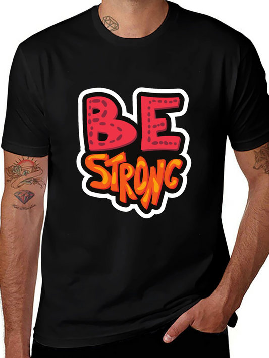 Be Strong Graphic Tee - Black