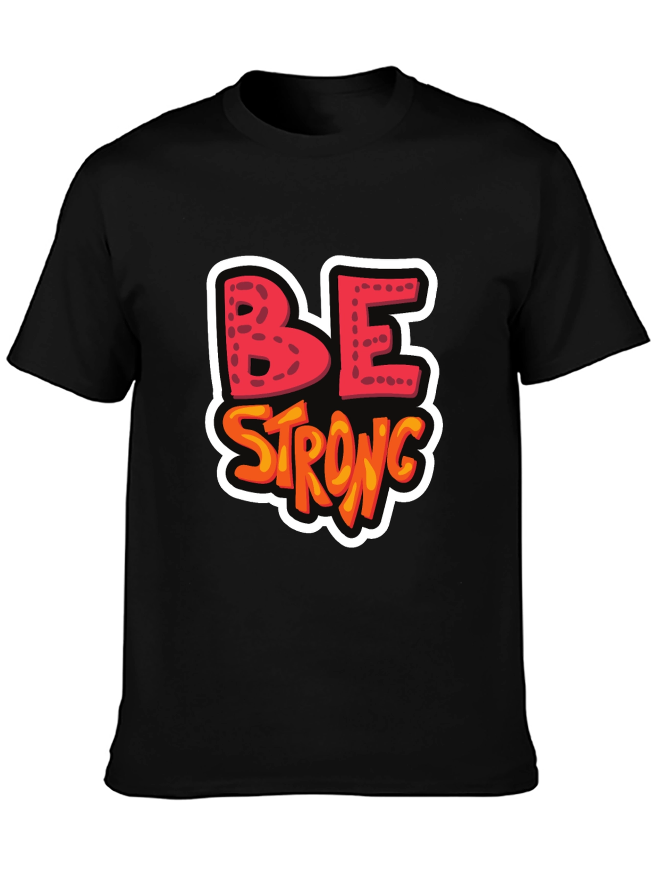 Be Strong Graphic Tee - Black