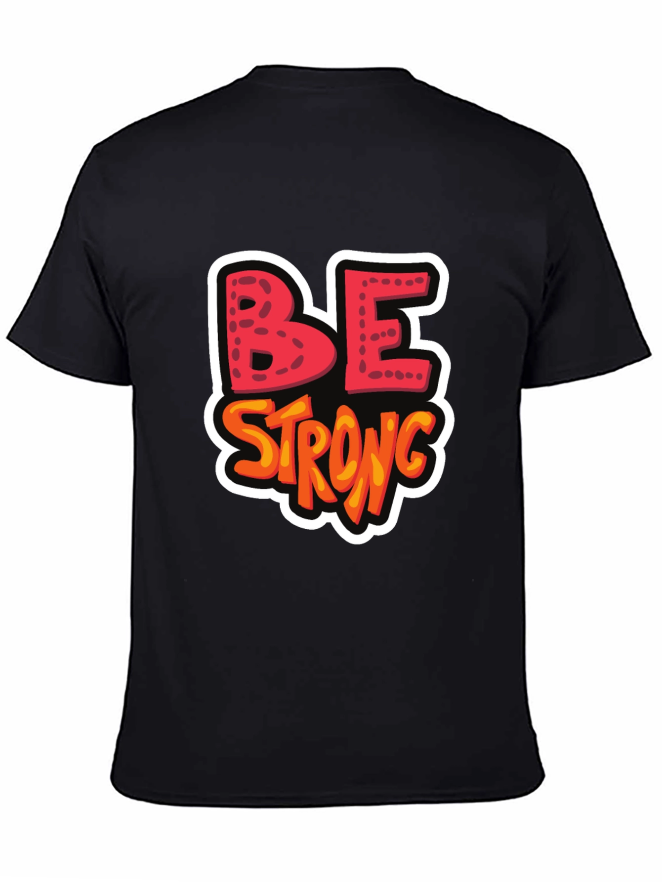 Be Strong Graphic Tee - Black