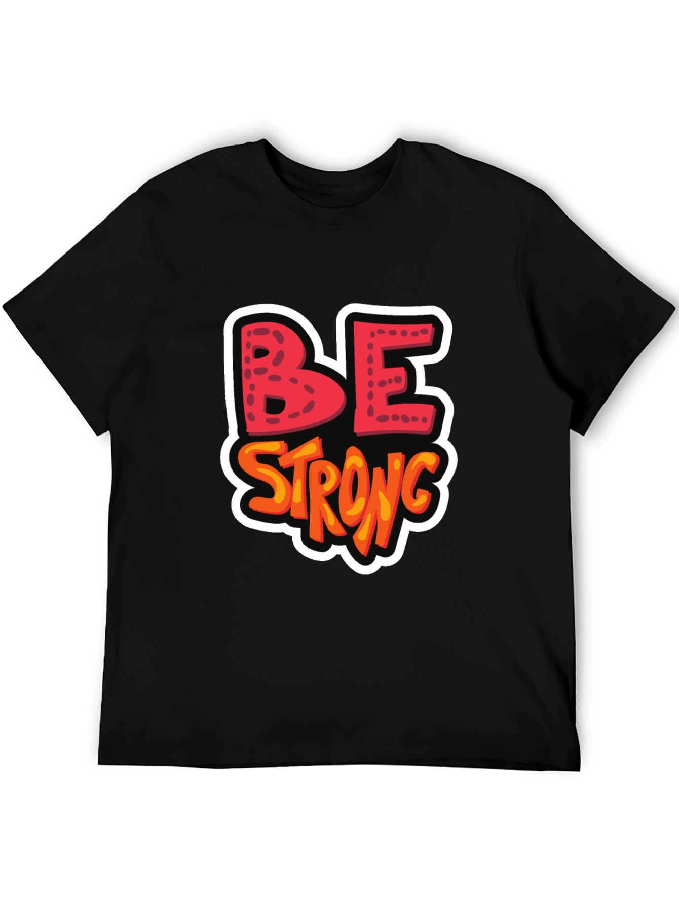 Be Strong Graphic Tee - Black