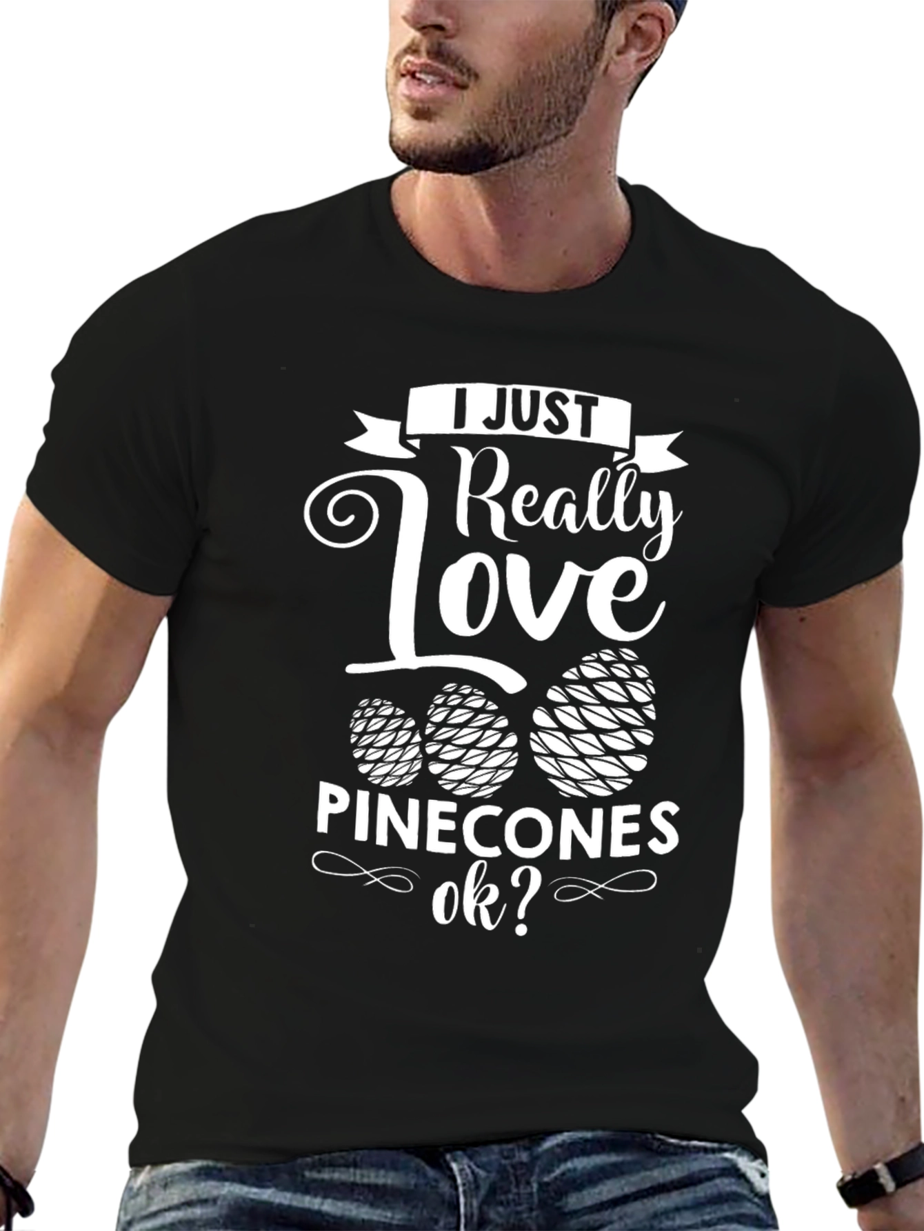 I Love Pinecones Graphic T-Shirt