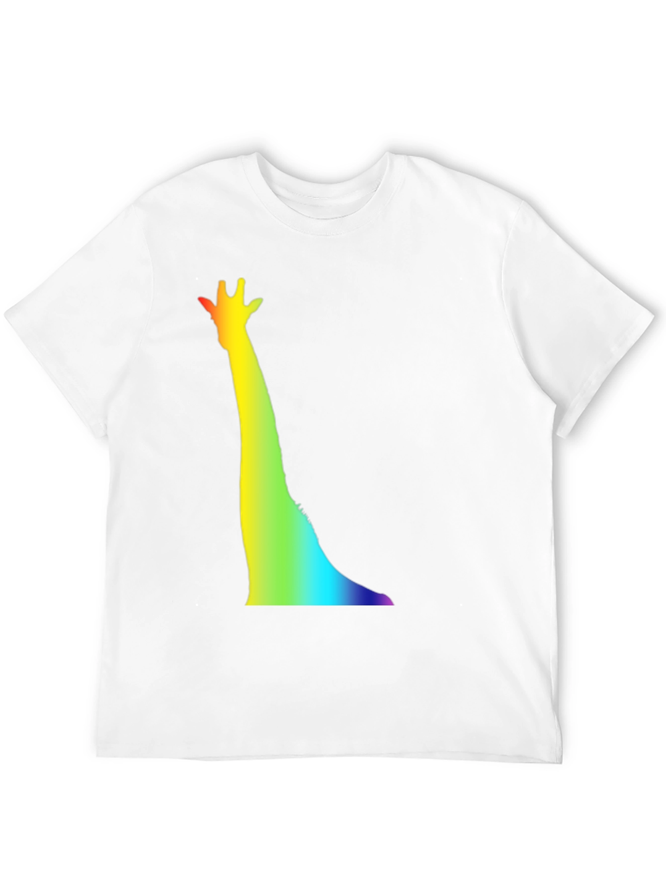 Rainbow Giraffe T-Shirt - Quirky Animal Tee