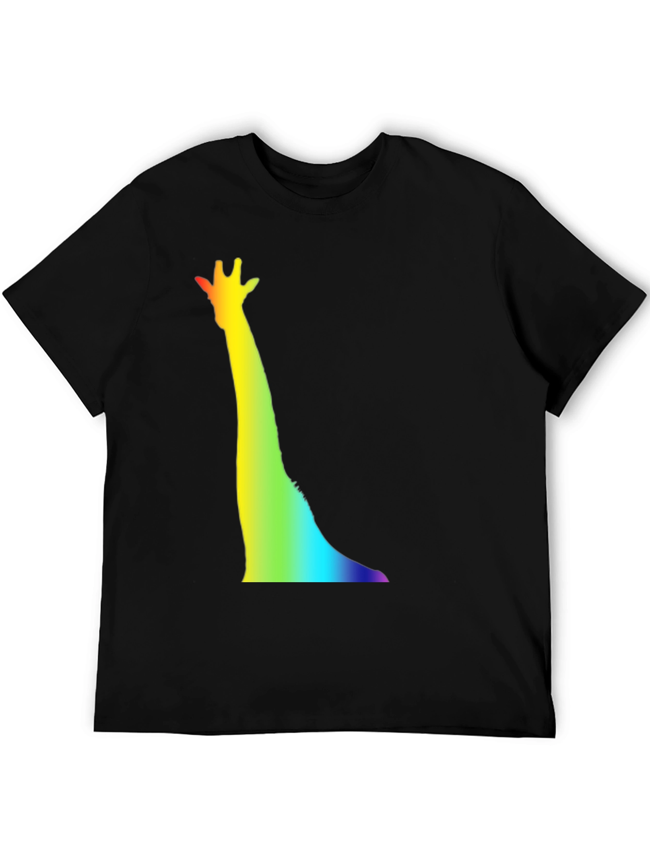Rainbow Giraffe T-Shirt - Quirky Animal Tee