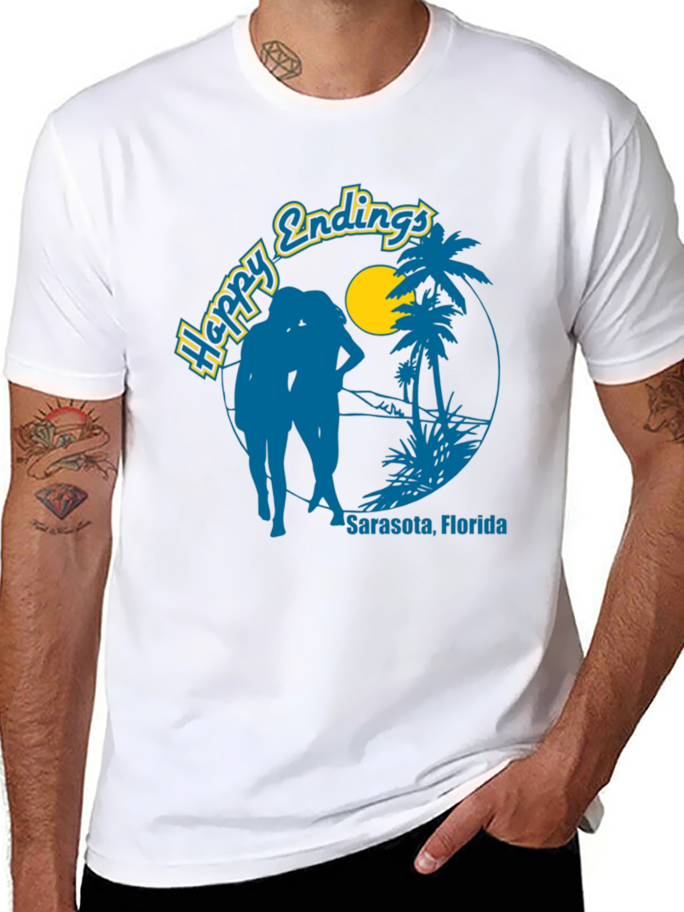 Happy Endings Sarasota Graphic T-Shirt