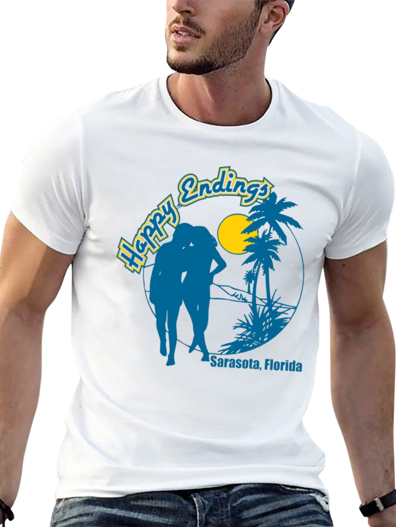 Happy Endings Sarasota Graphic T-Shirt