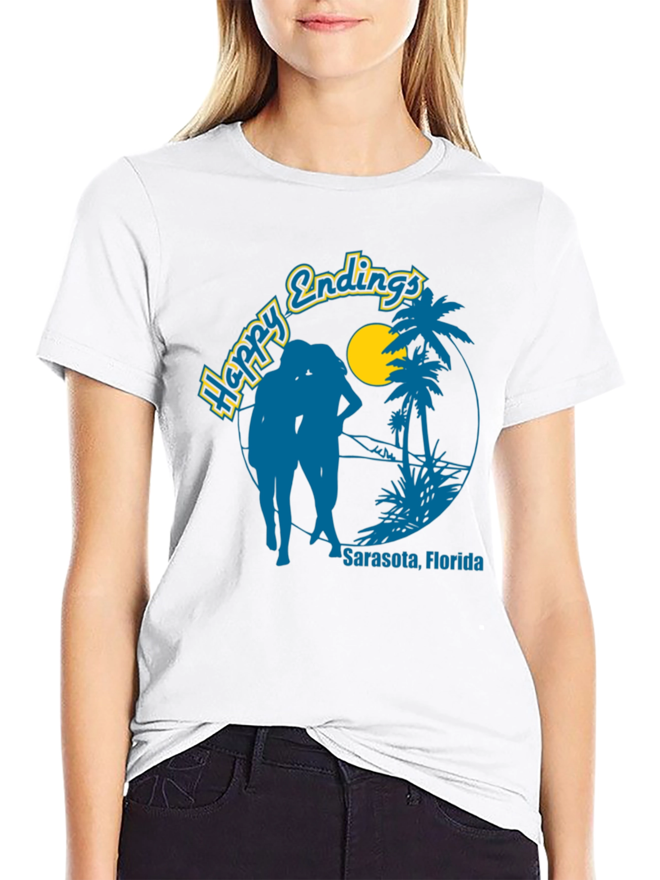 Happy Endings Sarasota Graphic T-Shirt