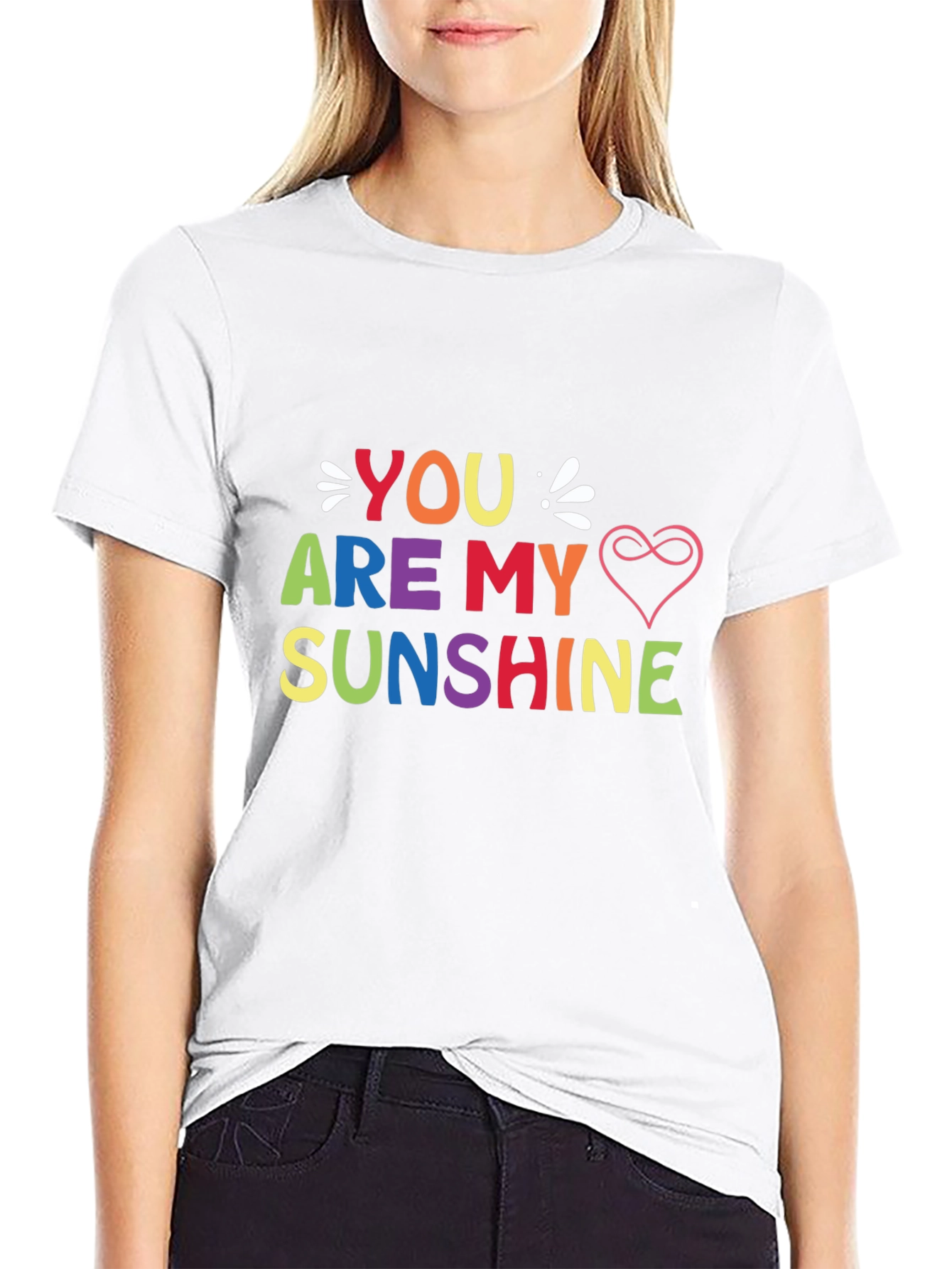 You Are My Sunshine Graphic Tee - Black