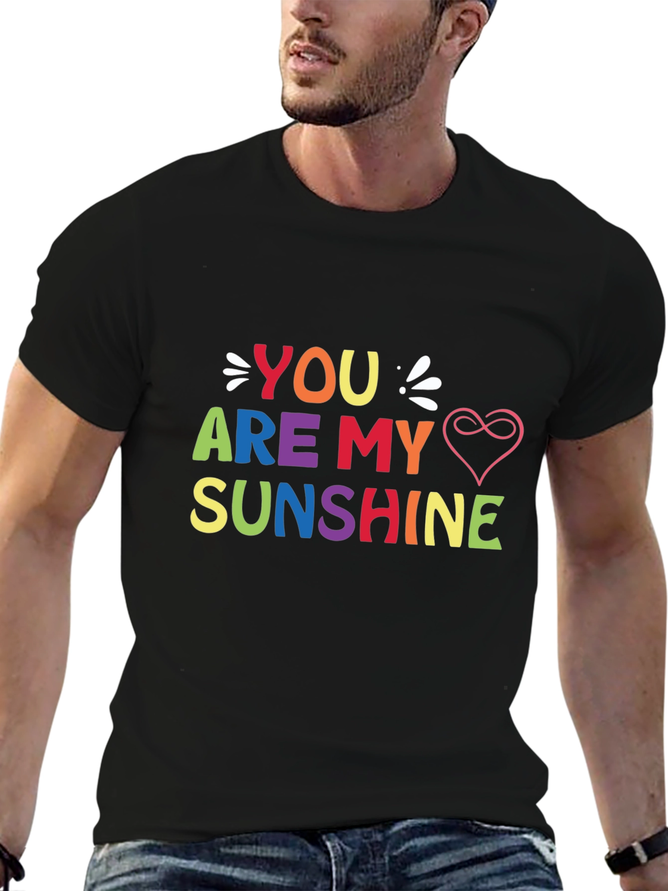 You Are My Sunshine Graphic Tee - Black