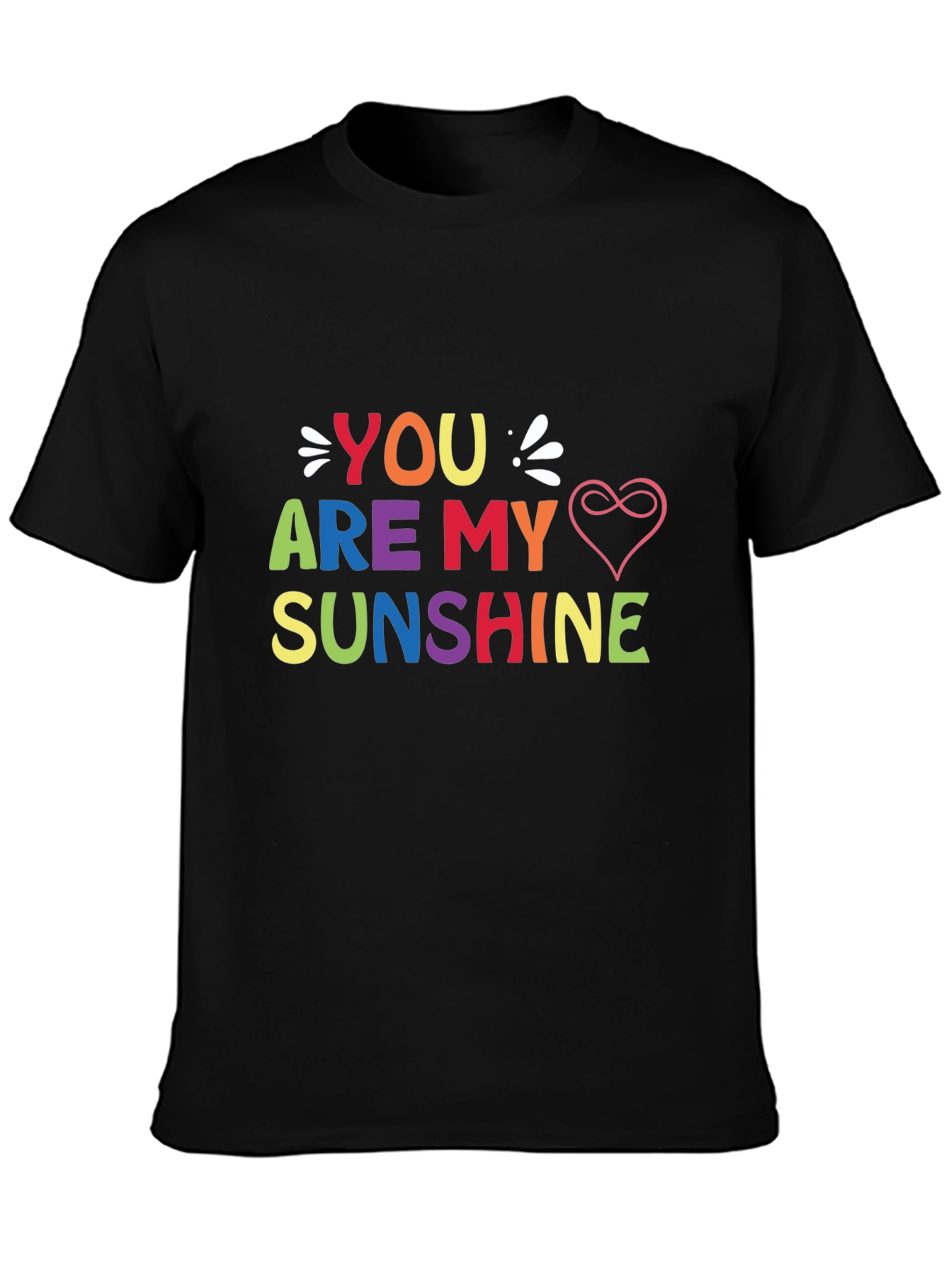 You Are My Sunshine Graphic Tee - Black