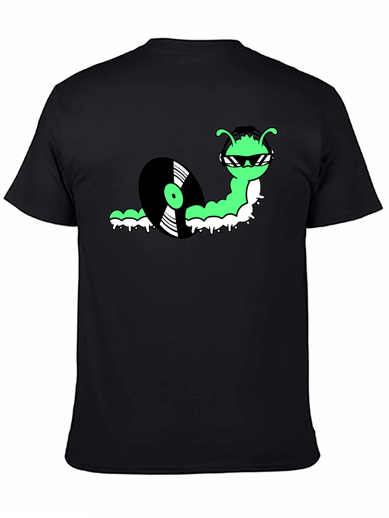 Cool Cartoon Snail DJ Graphic T-Shirt