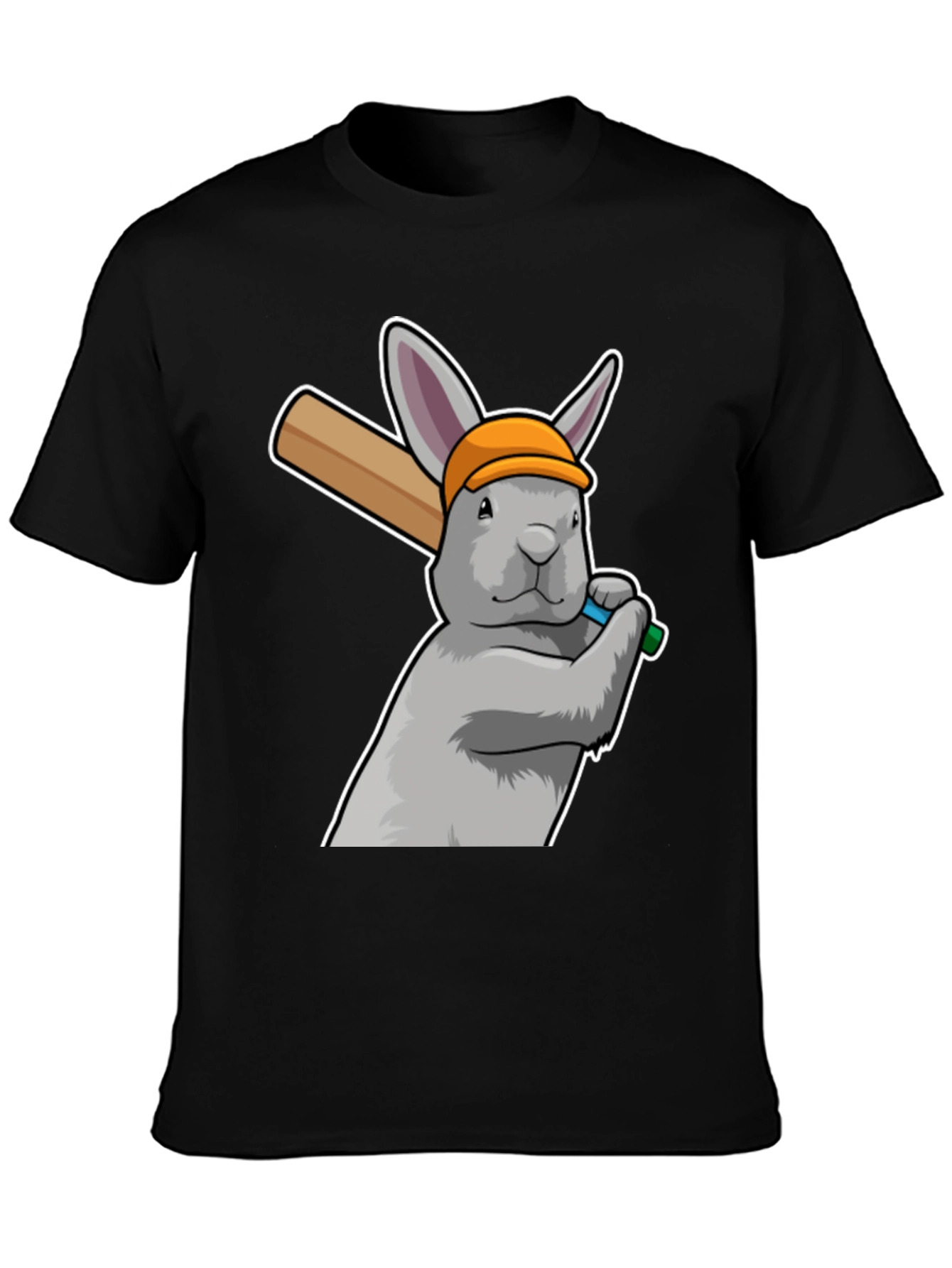 Rabbit Baseball Player Graphic Tee