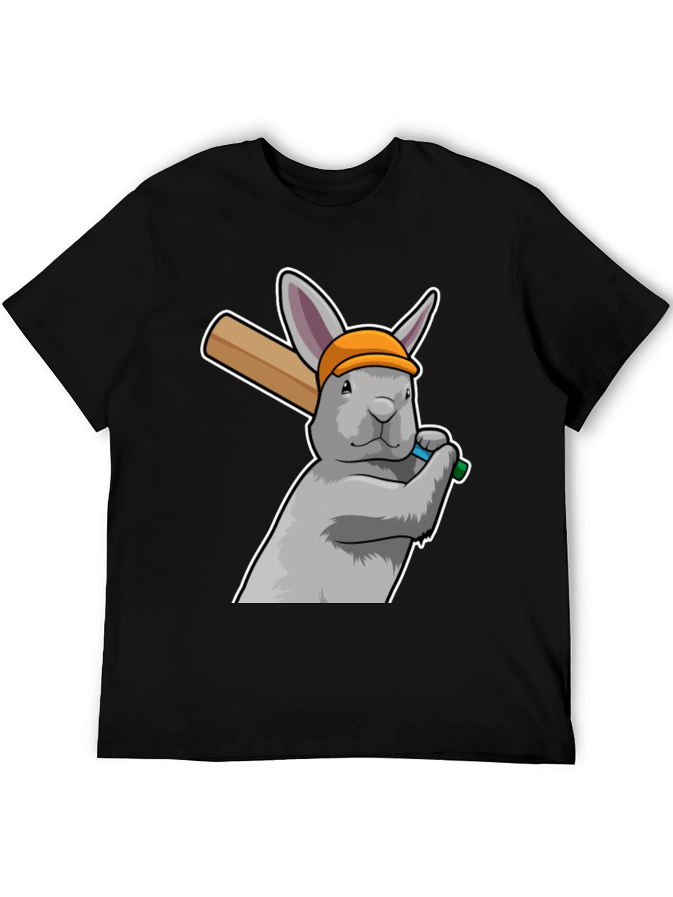 Rabbit Baseball Player Graphic Tee