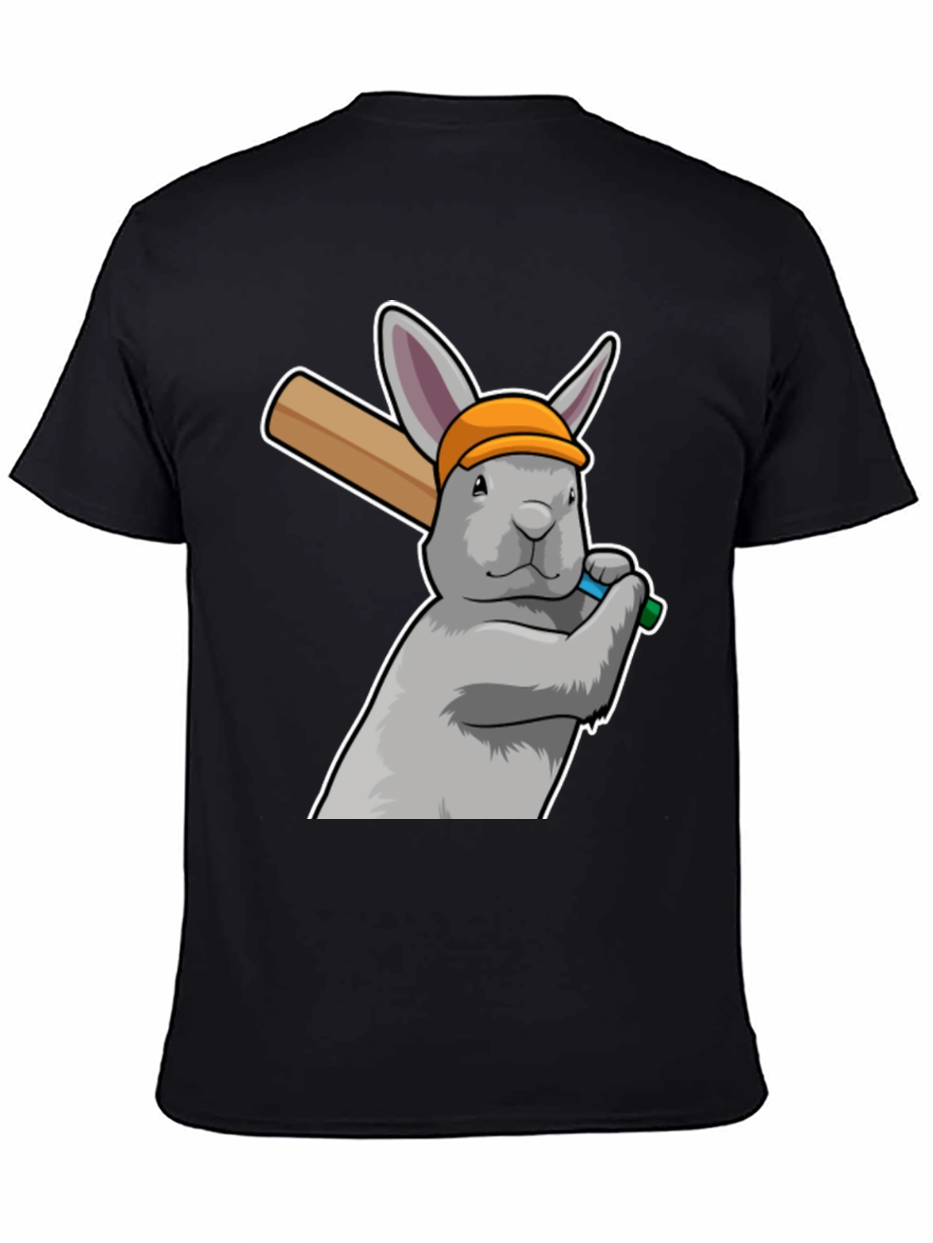 Rabbit Baseball Player Graphic Tee