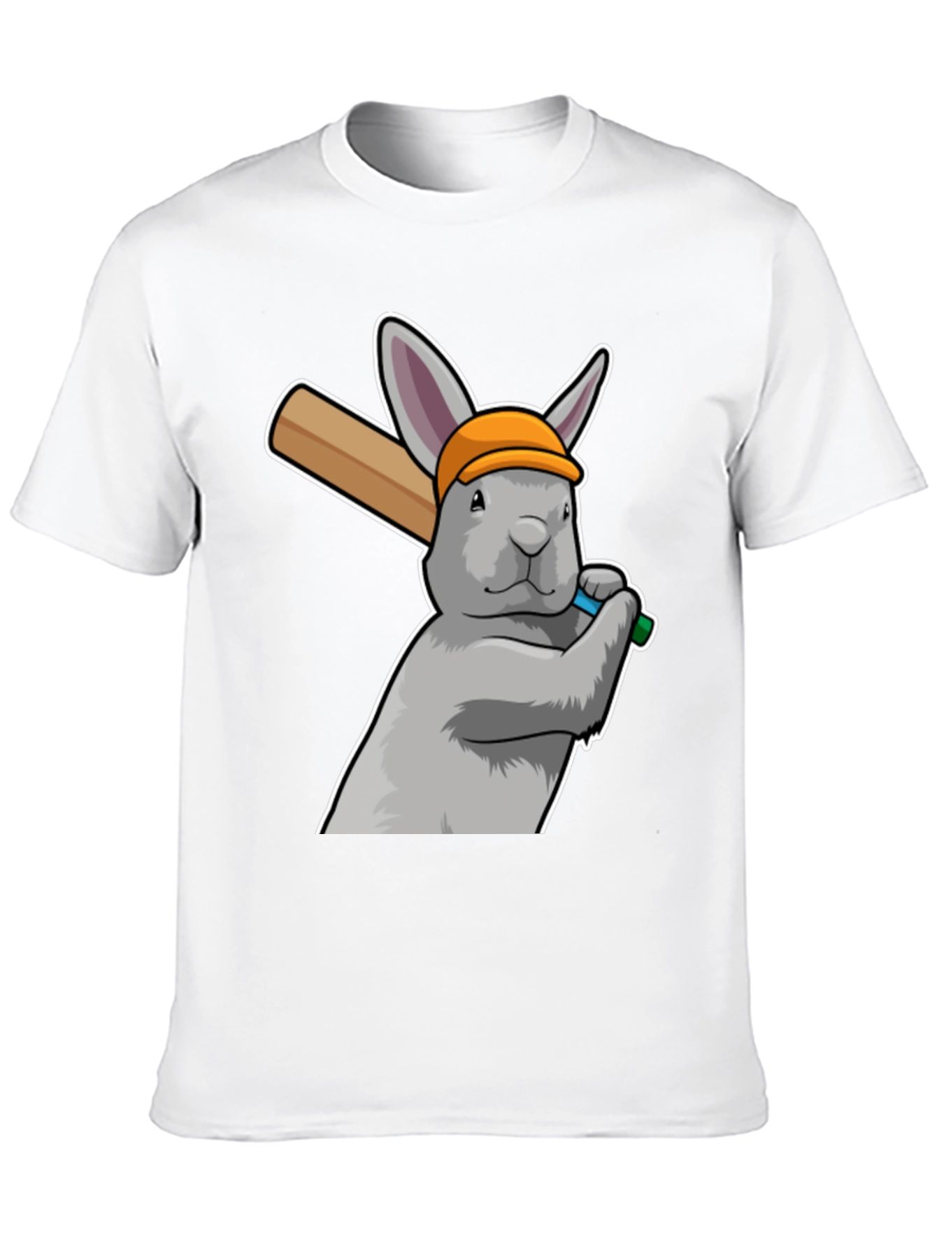 Rabbit Baseball Player Graphic Tee