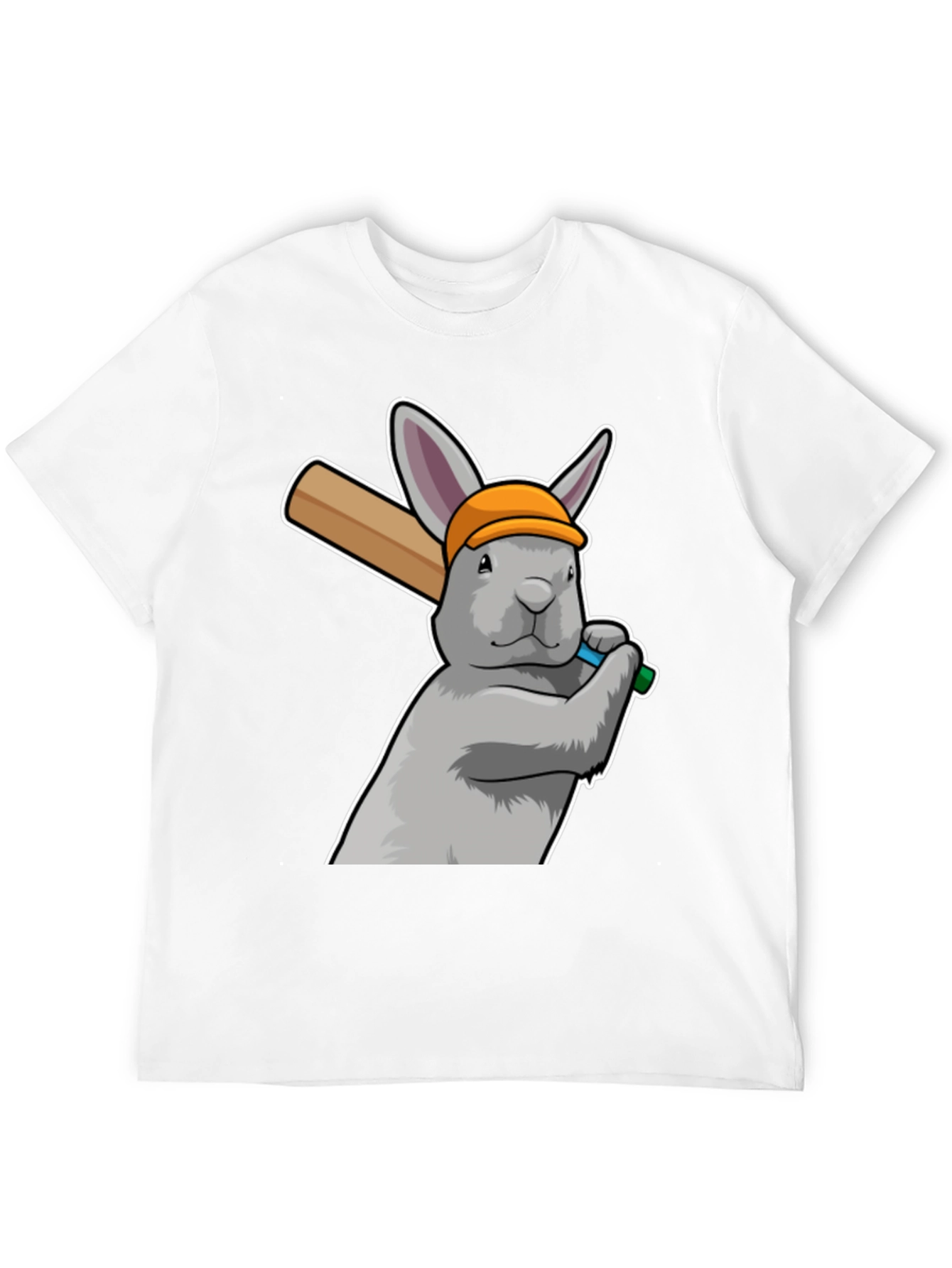Rabbit Baseball Player Graphic Tee