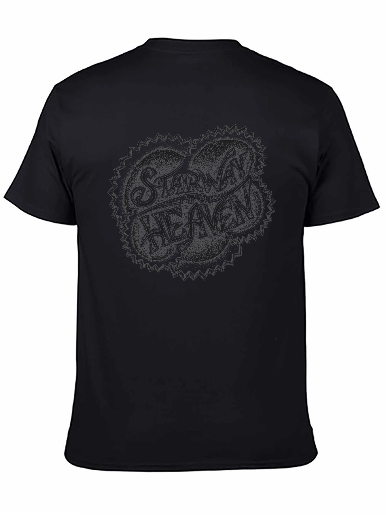 Stairway To Heaven Graphic Tee - Classic Black T-Shirt
