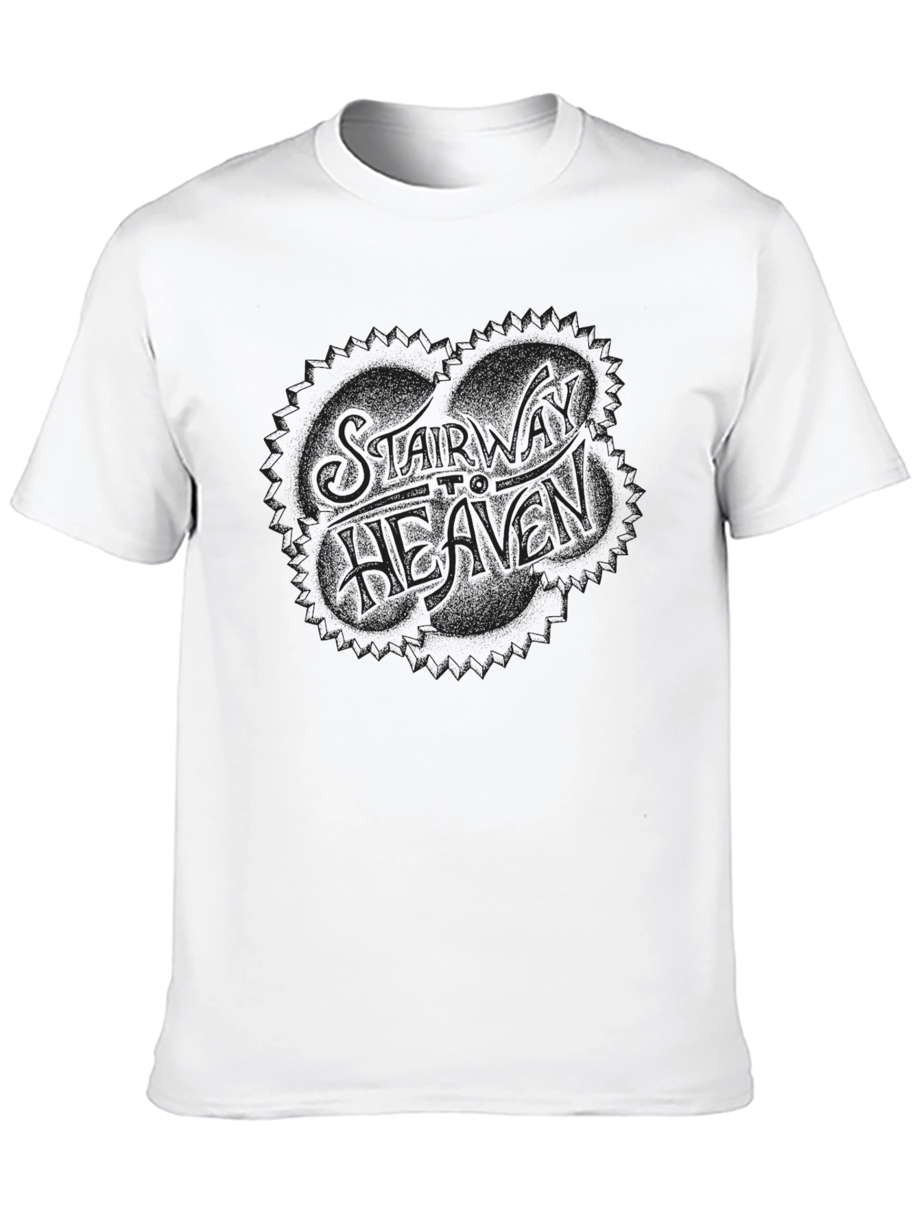 Stairway To Heaven Graphic Tee - Classic Black T-Shirt