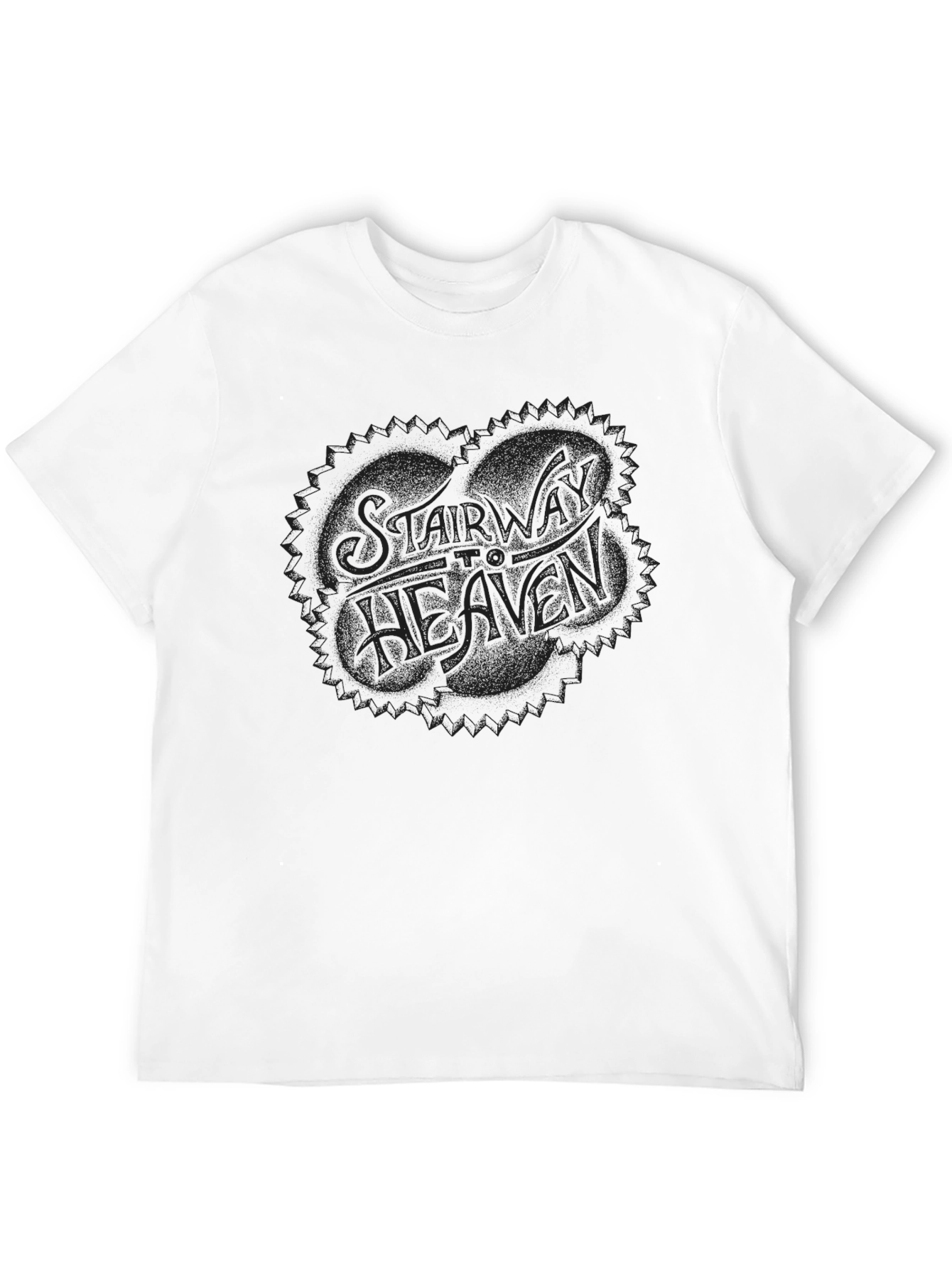 Stairway To Heaven Graphic Tee - Classic Black T-Shirt