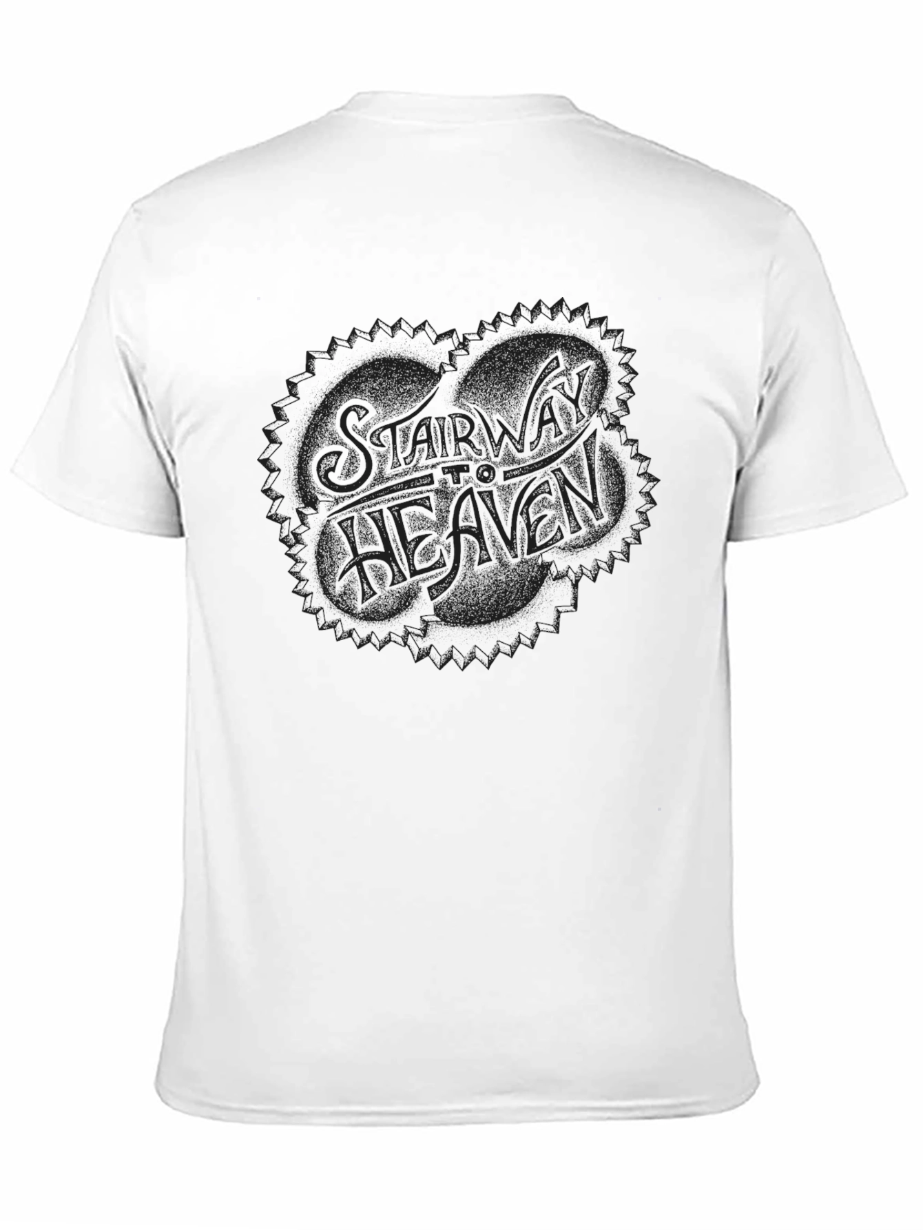 Stairway To Heaven Graphic Tee - Classic Black T-Shirt
