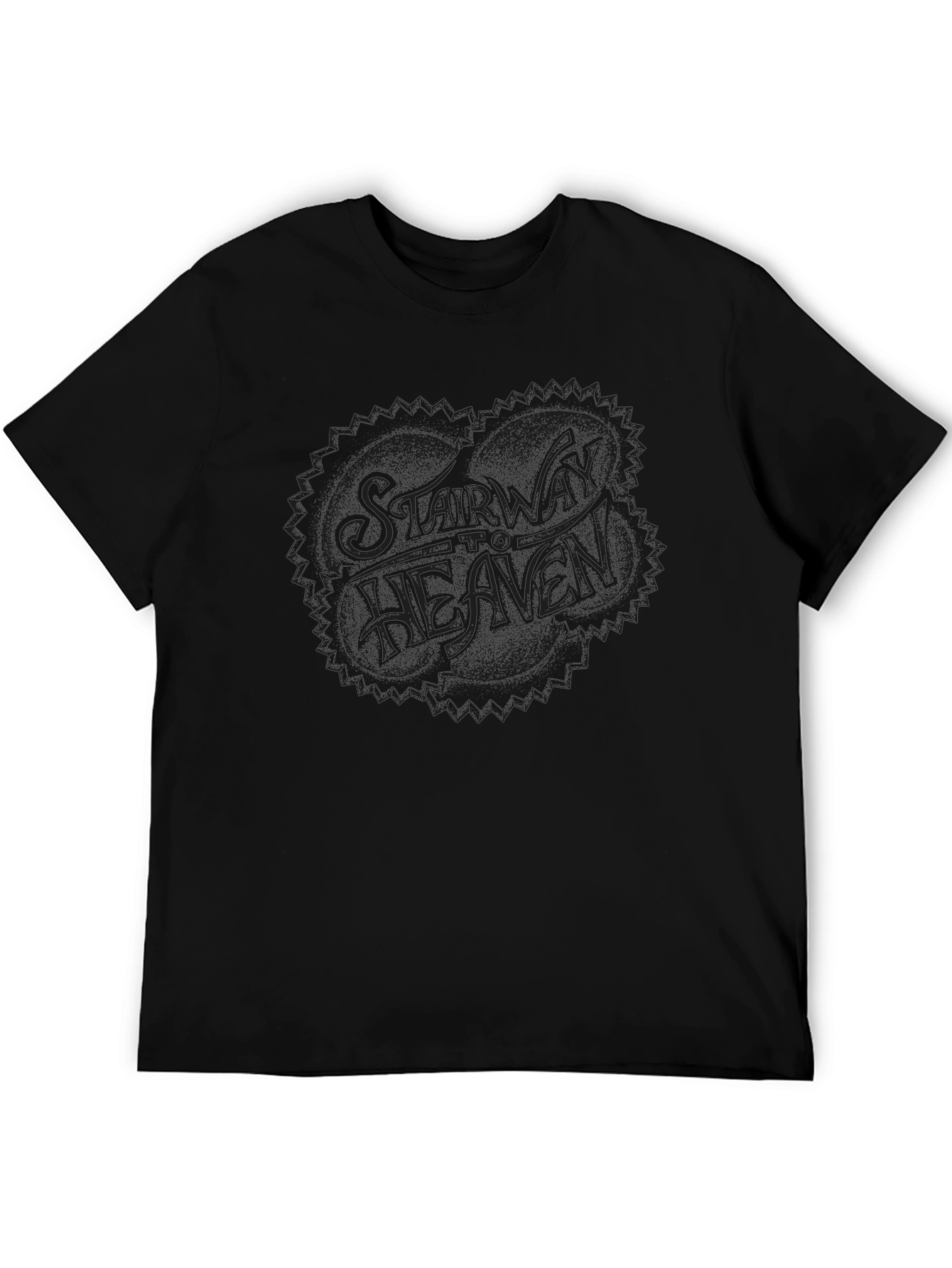 Stairway To Heaven Graphic Tee - Classic Black T-Shirt