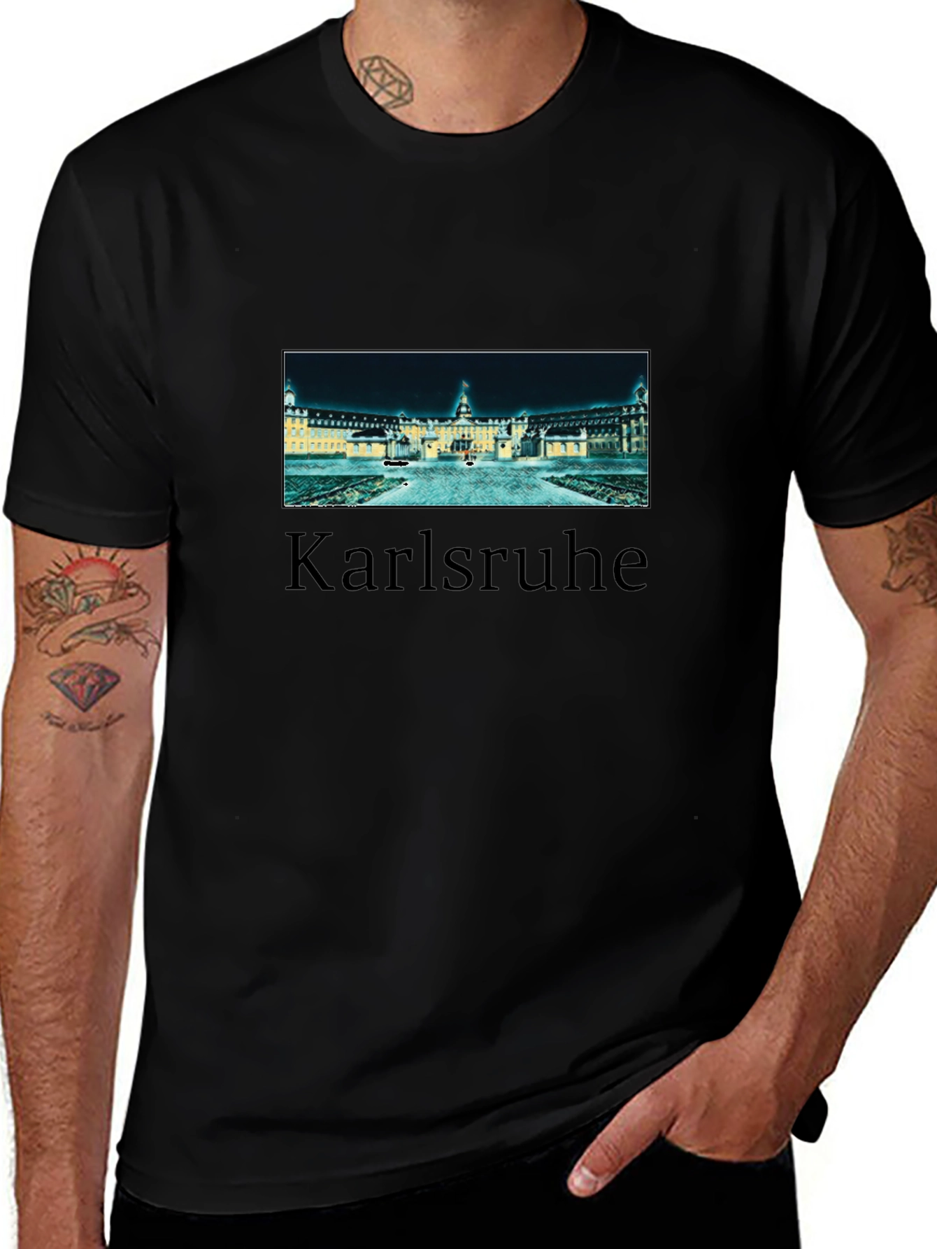 Karlsruhe T-Shirt - Mens Black Tee