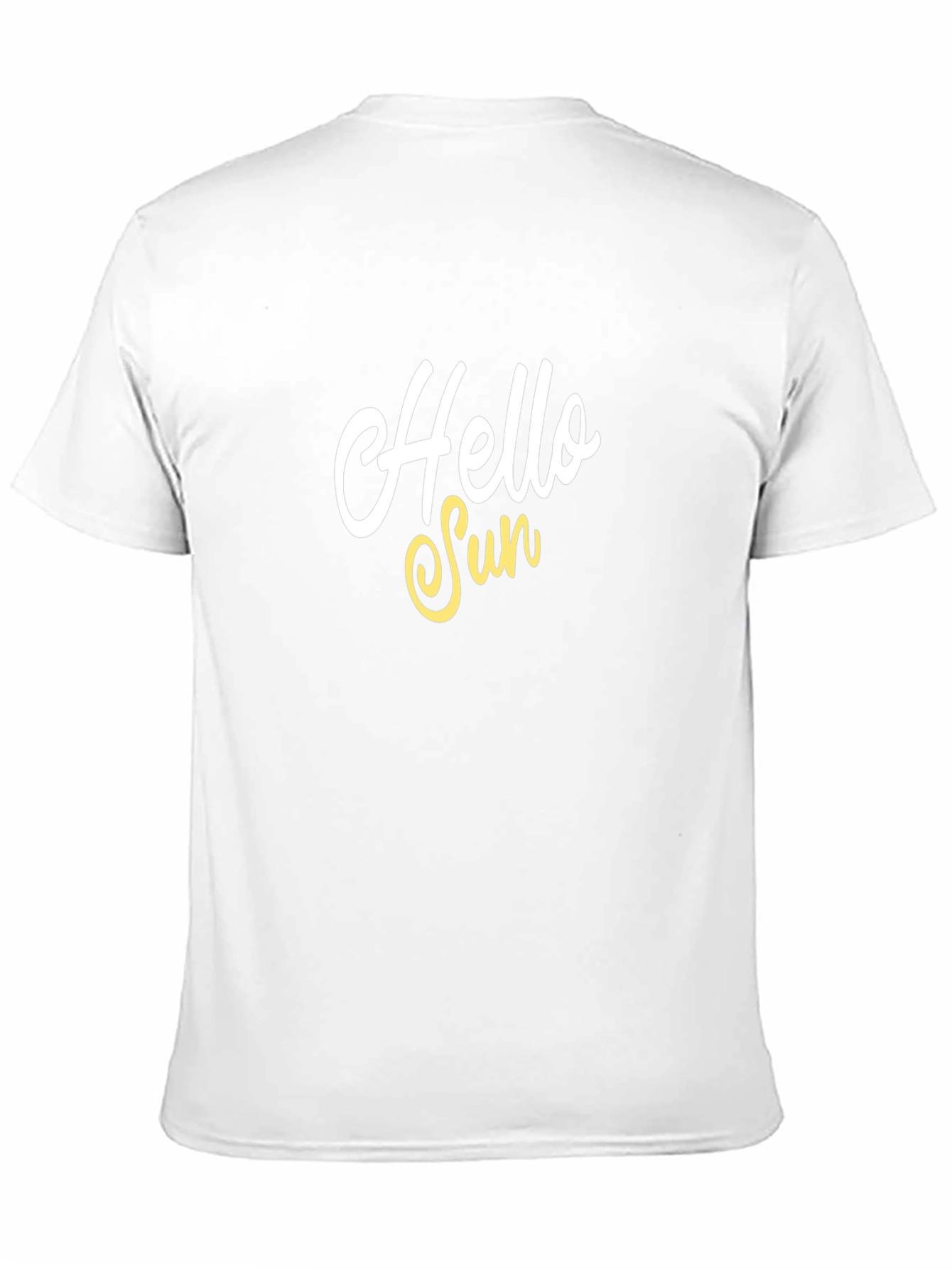 Hello Sun Graphic T-Shirt - Black Cotton Blend Tee