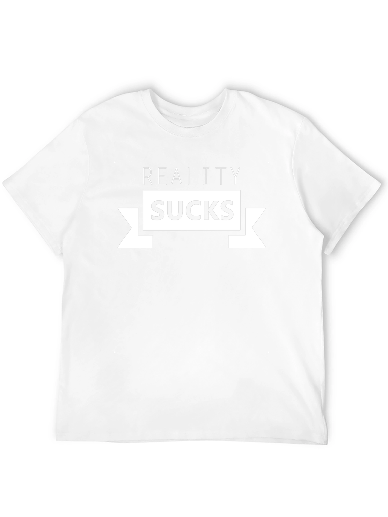 Reality Sucks Graphic Tee - Black Cotton T-Shirt