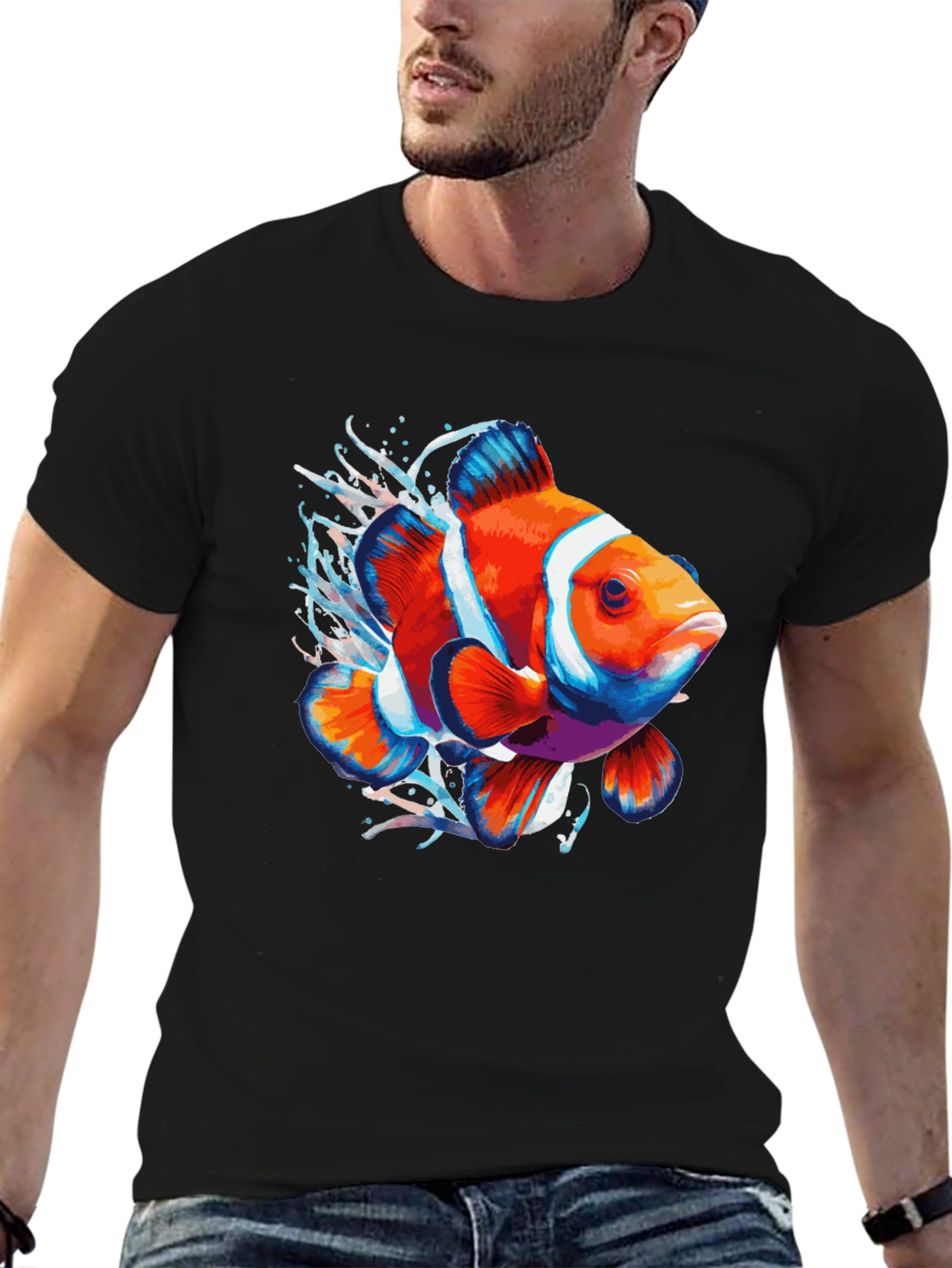 Clownfish Graphic Tee - Bold Aquatic Style