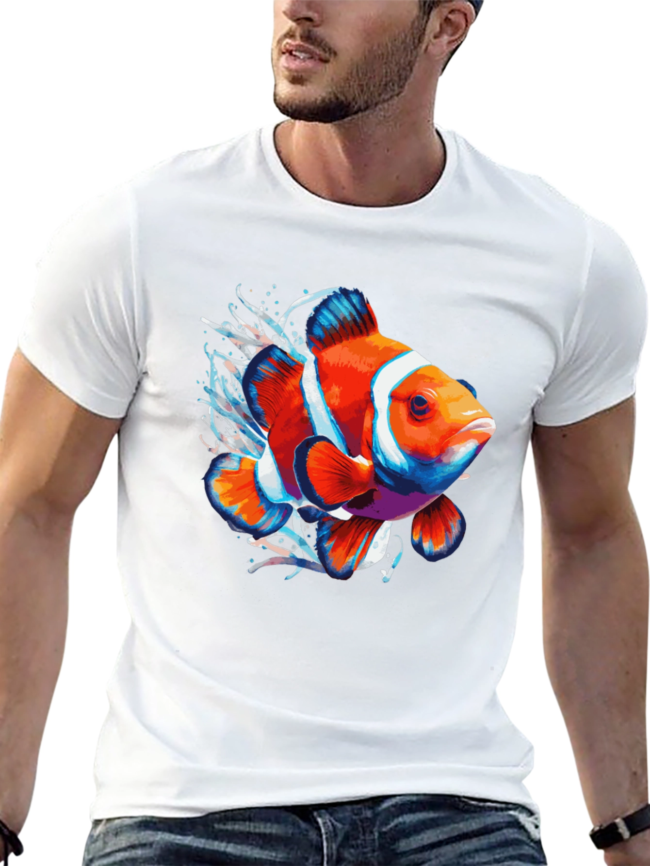 Clownfish Graphic Tee - Bold Aquatic Style