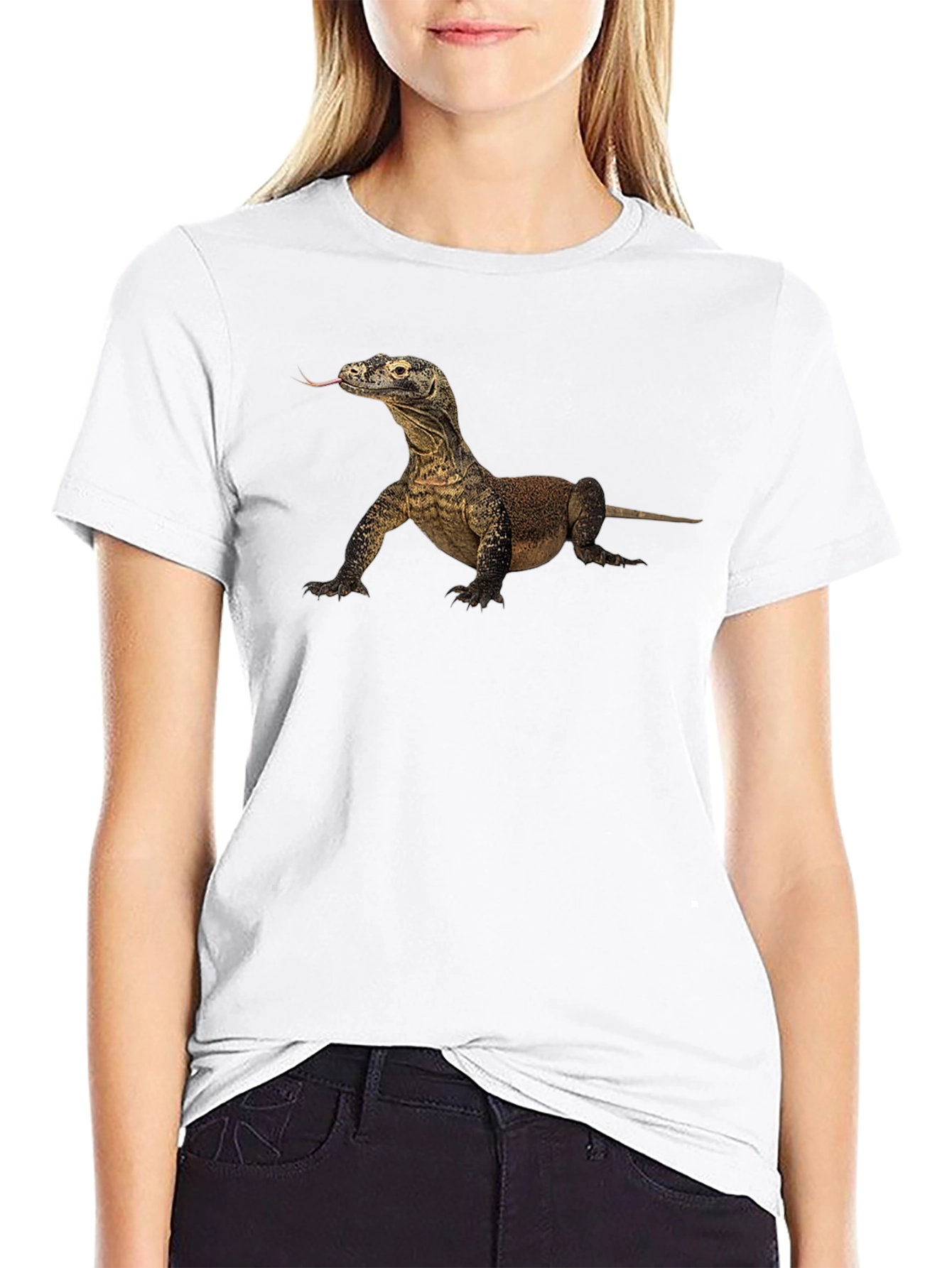 Komodo Dragon Graphic T-Shirt - Black