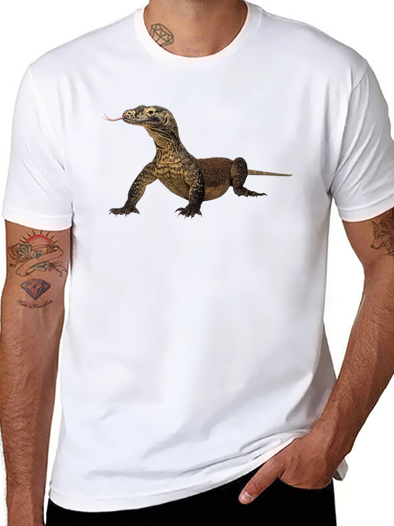 Komodo Dragon Graphic T-Shirt - Black