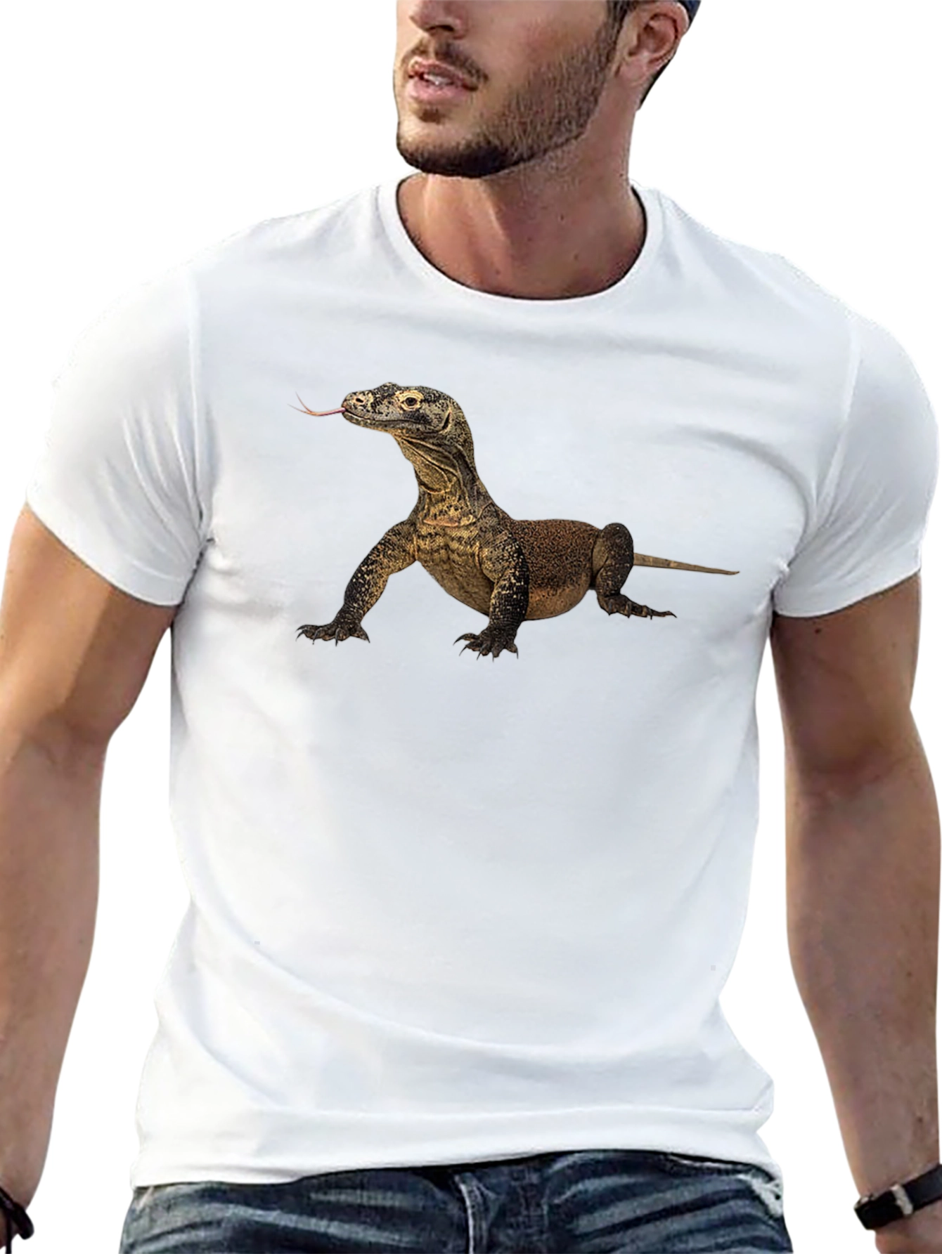 Komodo Dragon Graphic T-Shirt - Black