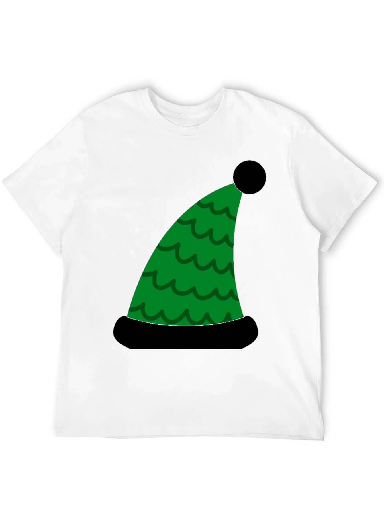 Holiday Elf Hat Graphic Tee - Festive Fun!
