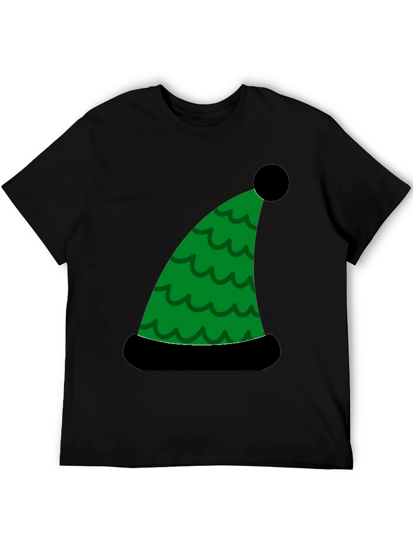 Holiday Elf Hat Graphic Tee - Festive Fun!