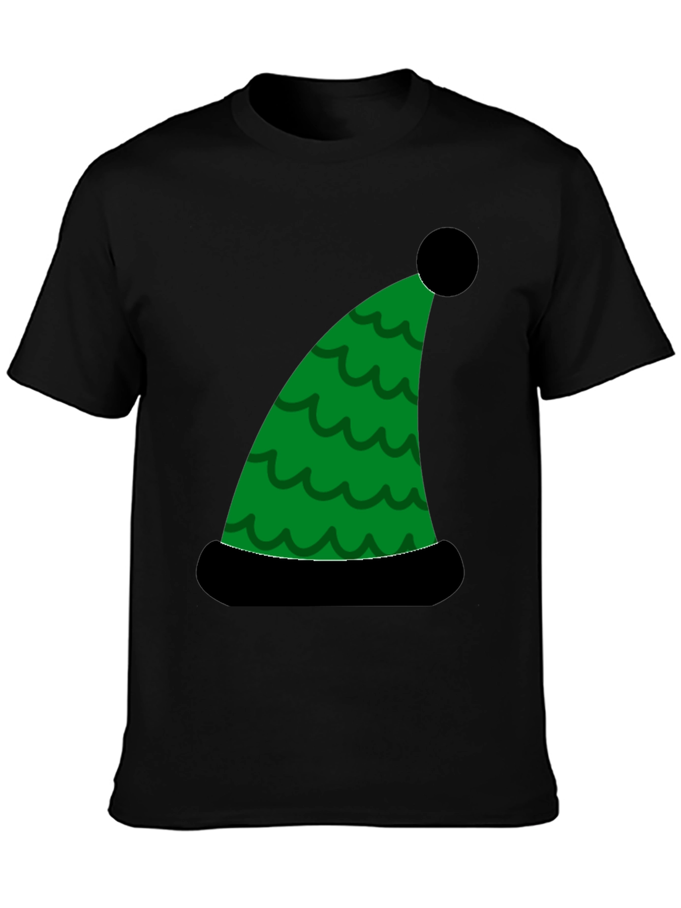 Holiday Elf Hat Graphic Tee - Festive Fun!