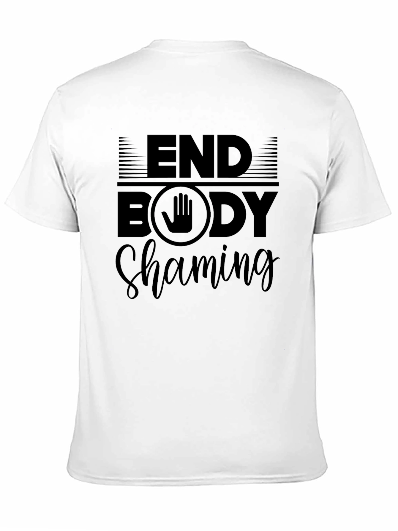 End Body Shaming Black Graphic Tee