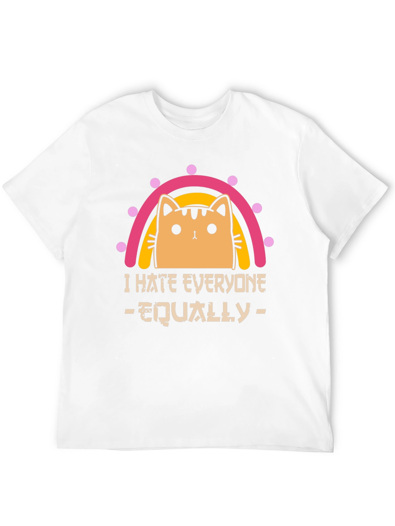 I Hate Everyone Equally Cat T-Shirt