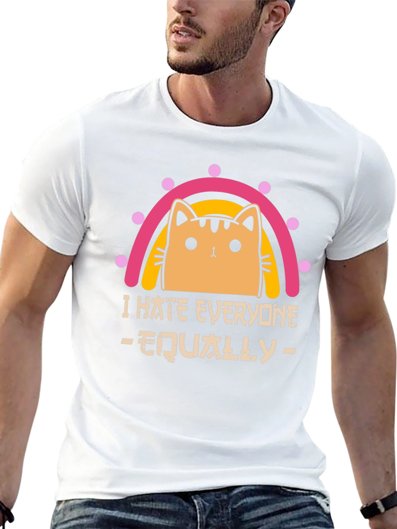 I Hate Everyone Equally Cat T-Shirt