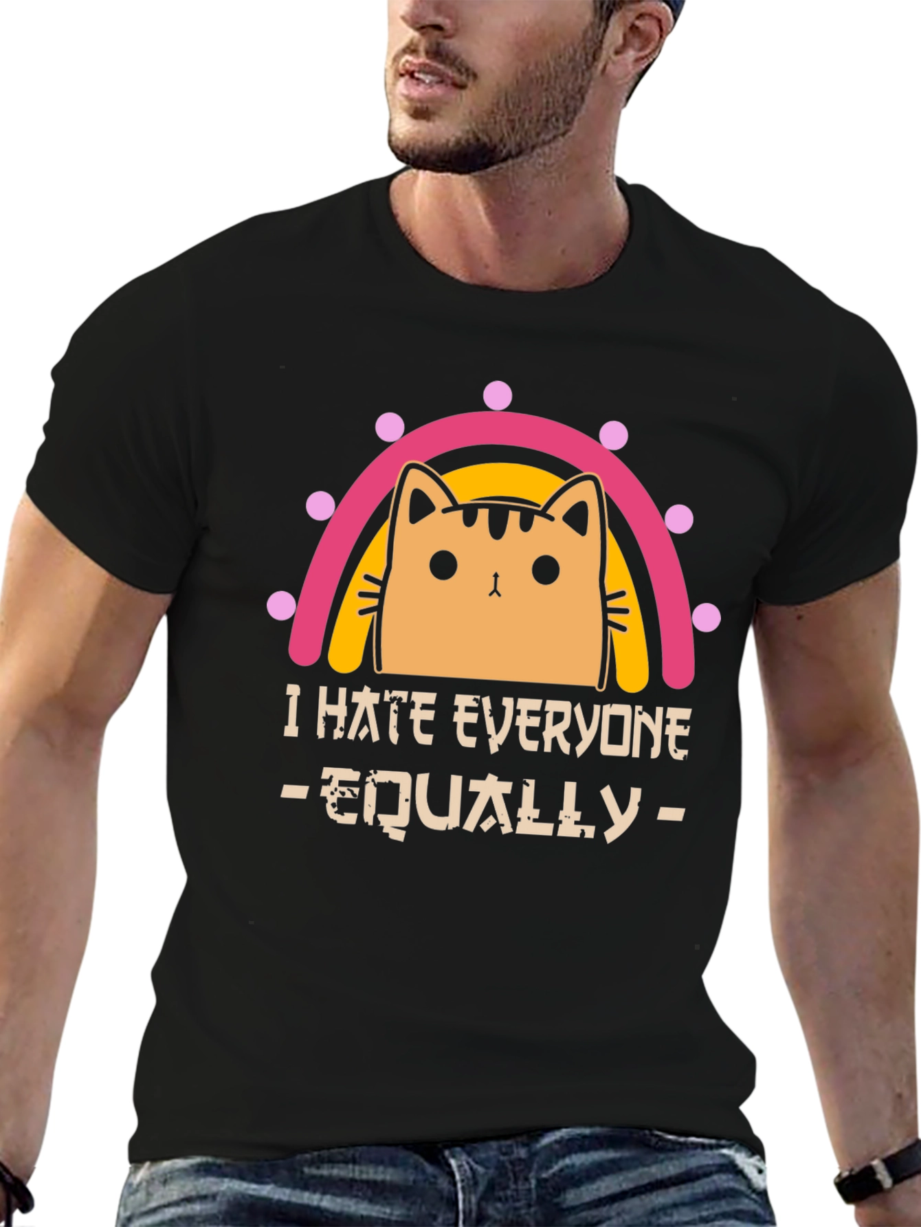 I Hate Everyone Equally Cat T-Shirt