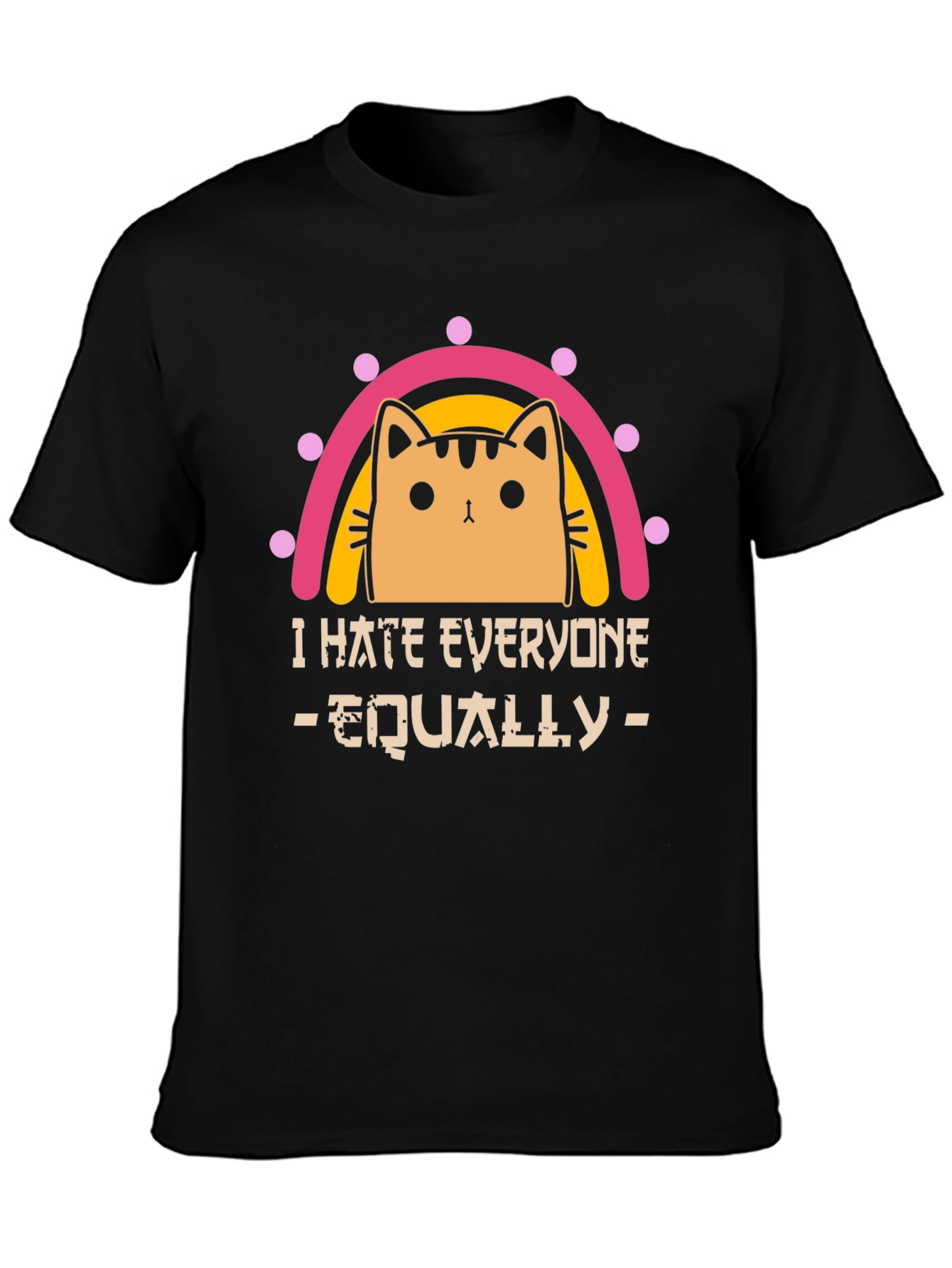 I Hate Everyone Equally Cat T-Shirt